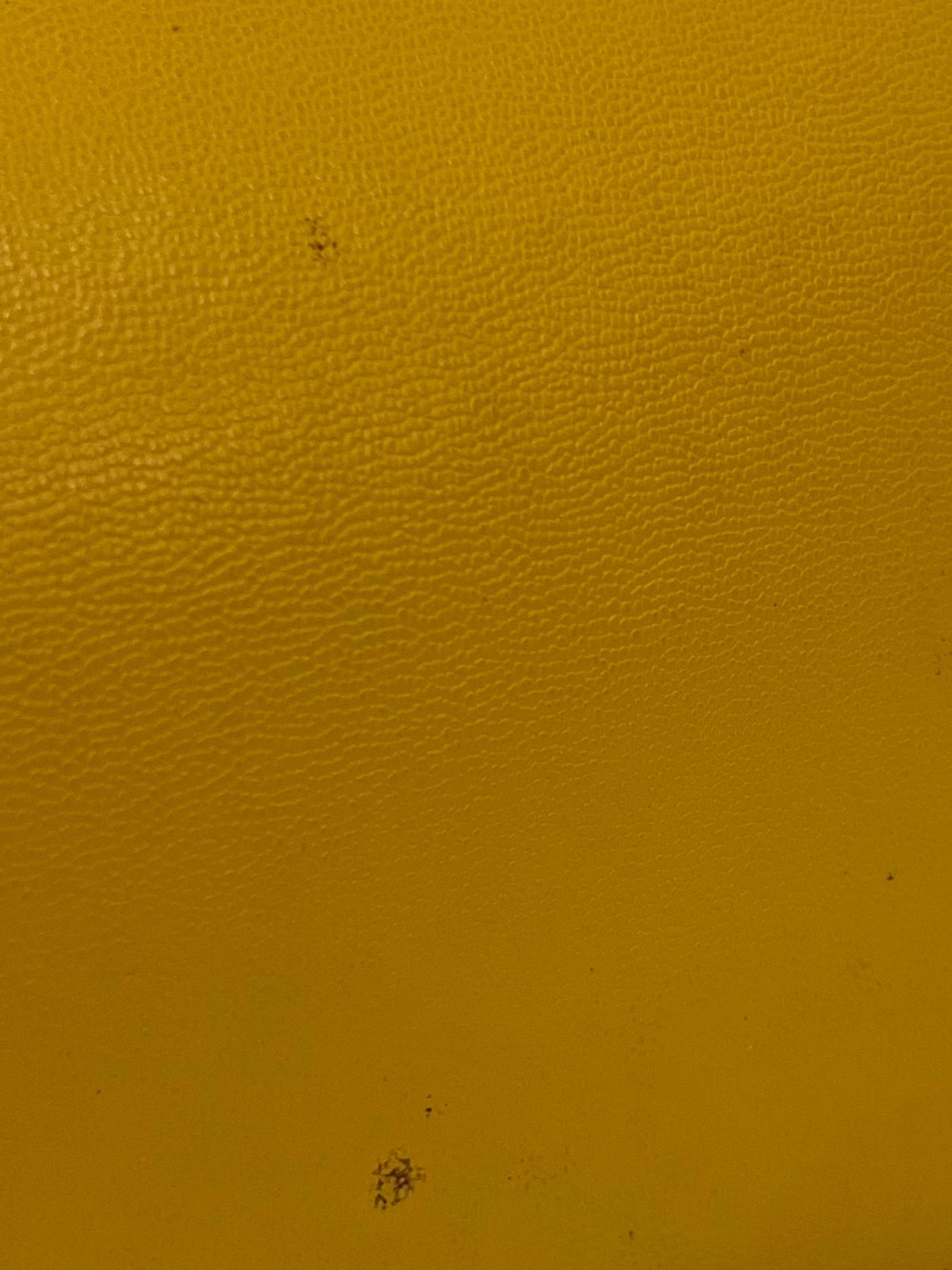 Mustard Yellow Musa Leather Tote Bag CSN