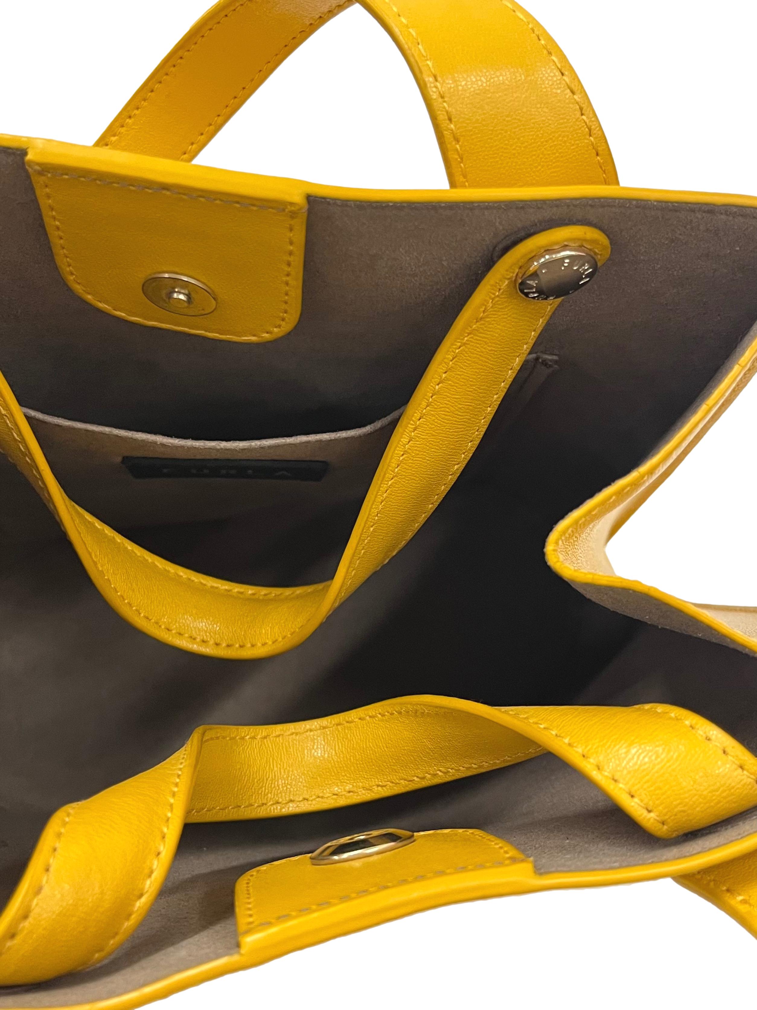 Mustard Yellow Musa Leather Tote Bag CSN