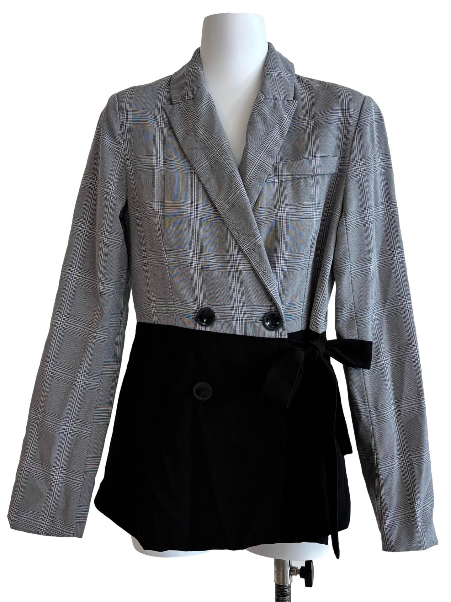 Chrome Grey Two Tone Blazer