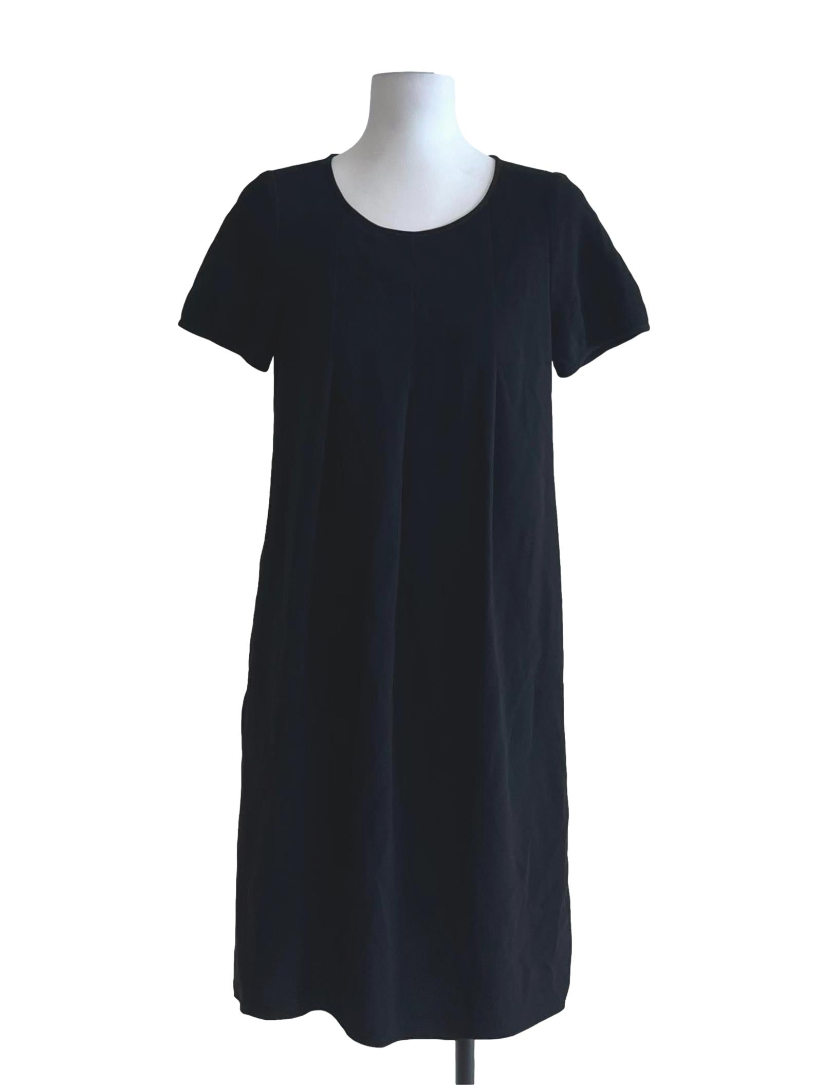 Black Jewel Neckline Empire Dress