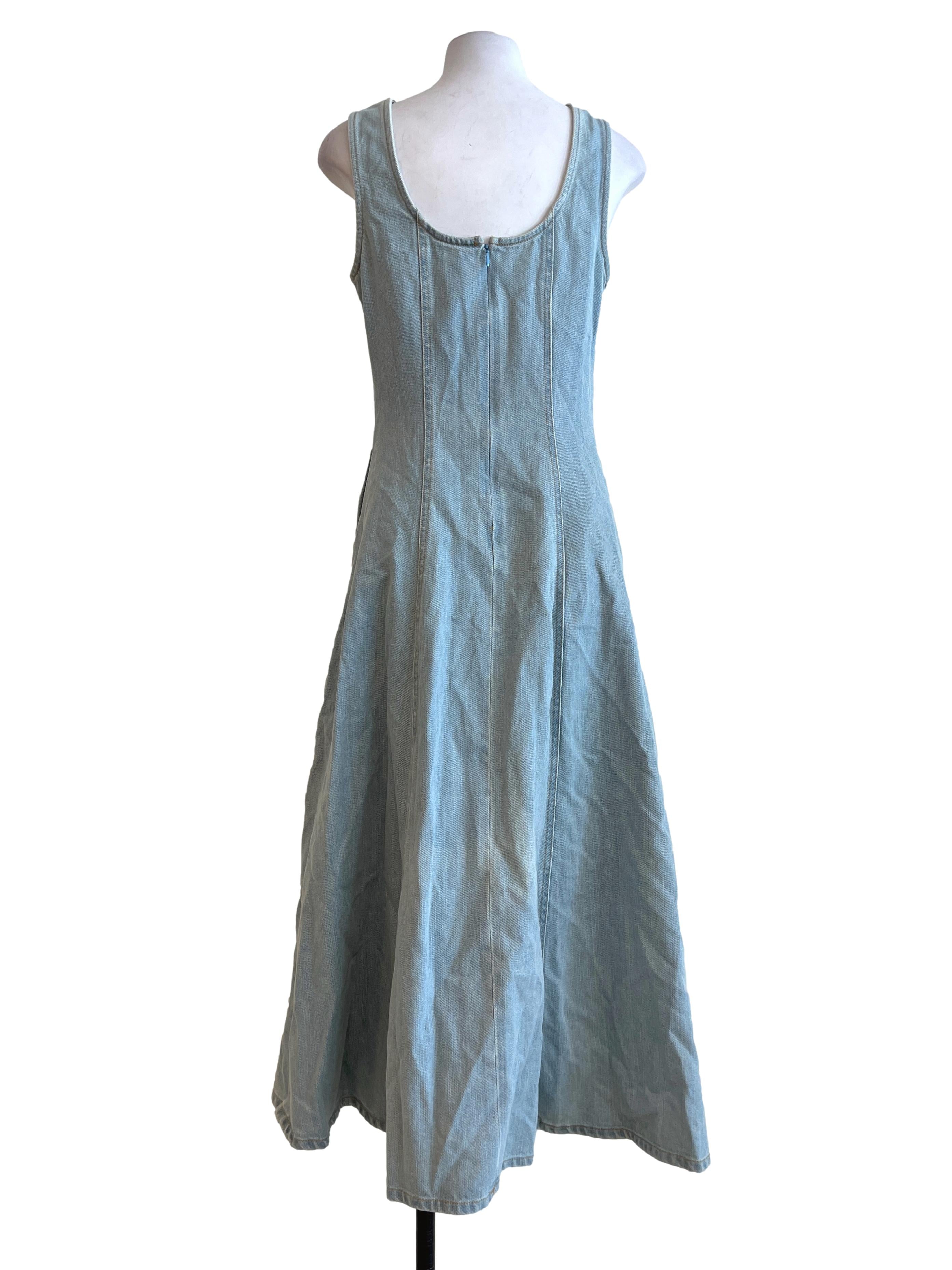 Sky Blue Scoop Maxi Dress