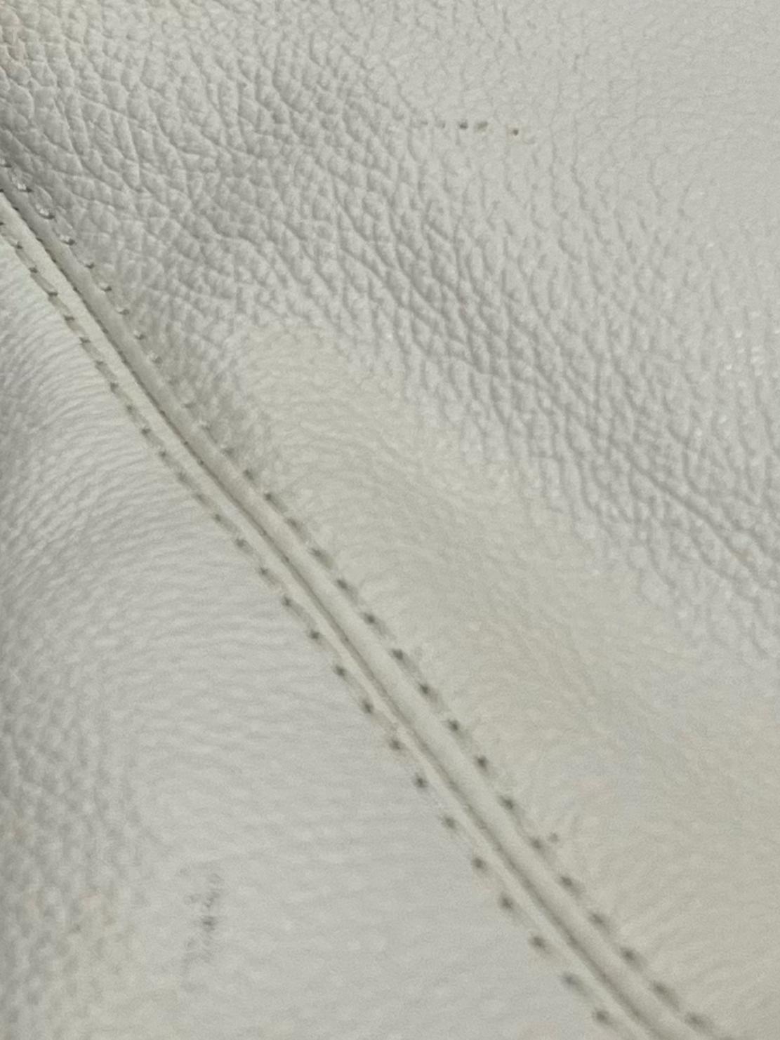 White Pebbled Leather Lexy Shoulder Bag CSN