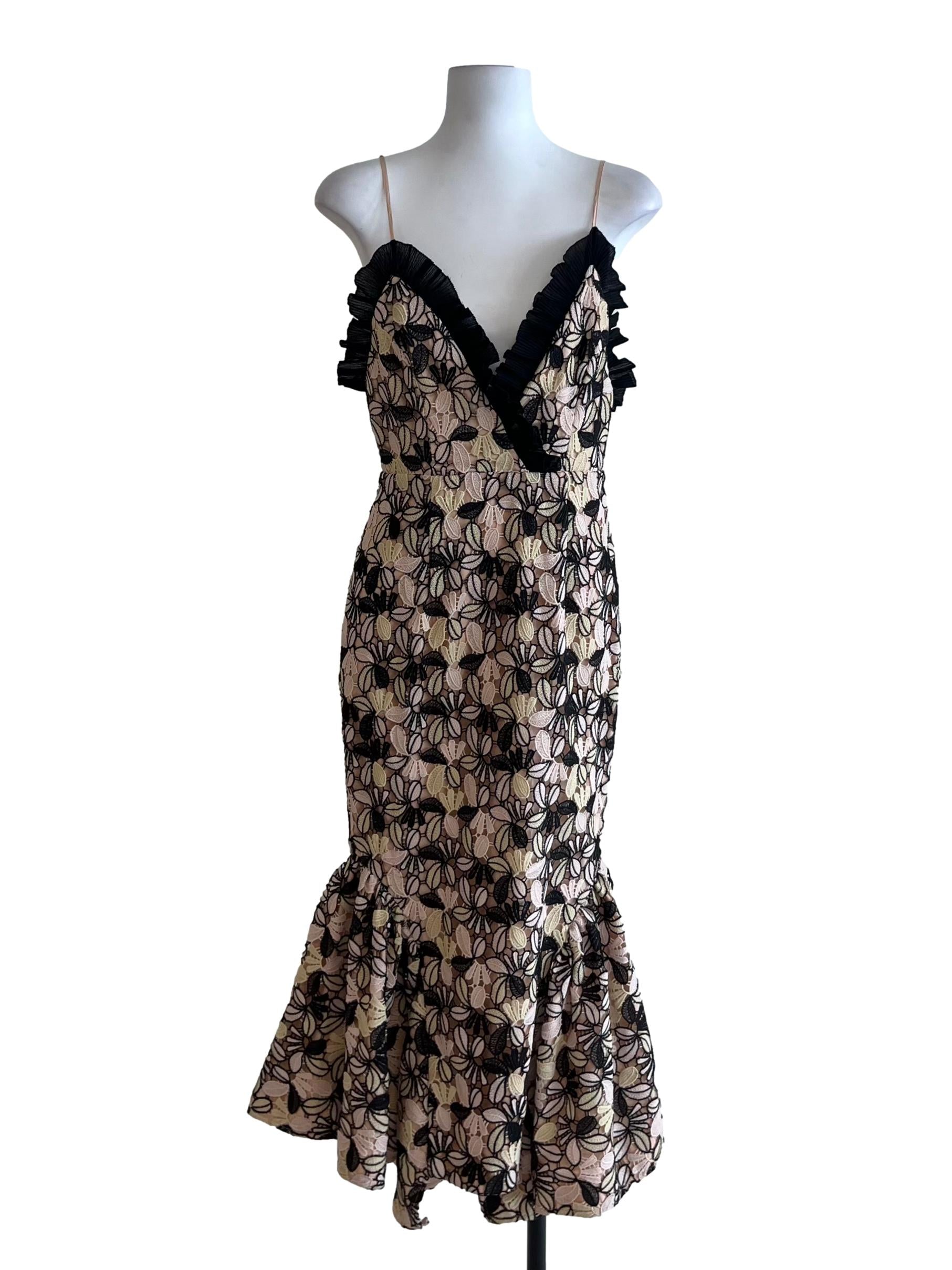 Beige Lace Babydoll Dress