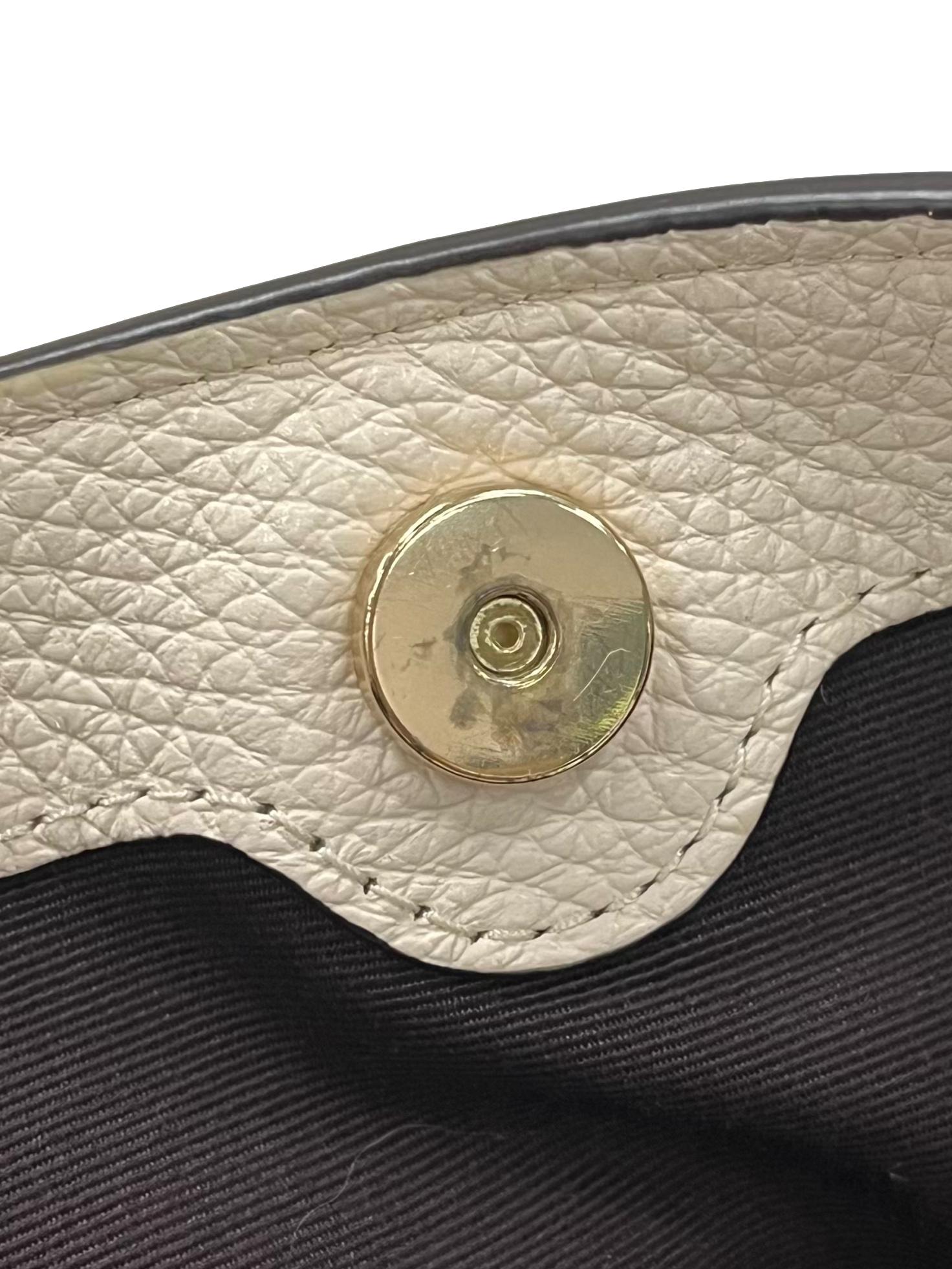 White Pebbled Leather Lexy Shoulder Bag CSN