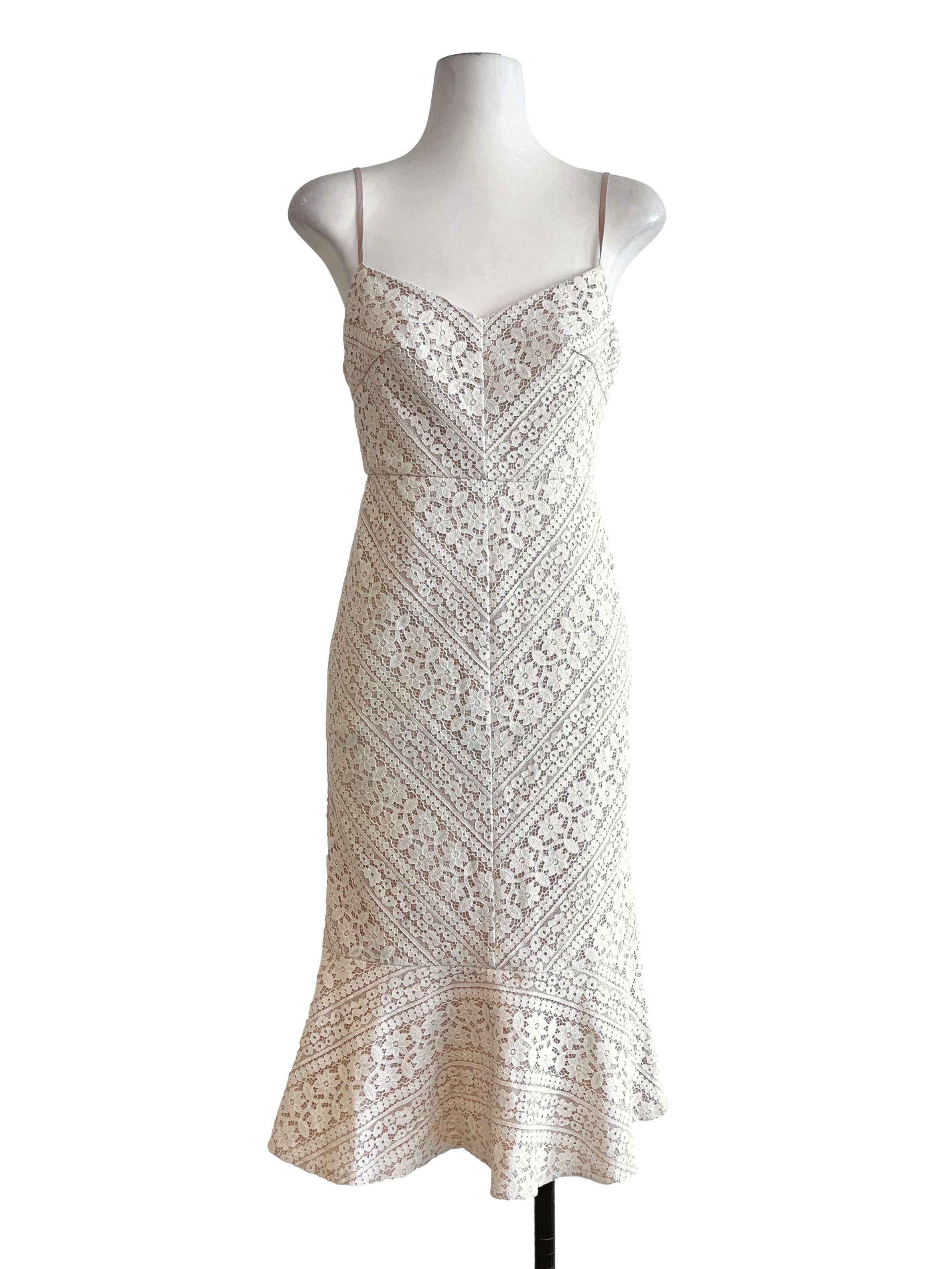 Salmon Pink Spaghetti Strap Drop Waist Dress