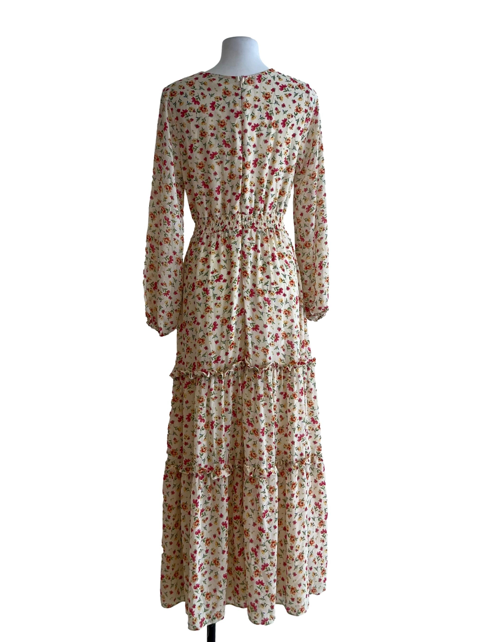 Buttermilk Floral Empire Dress