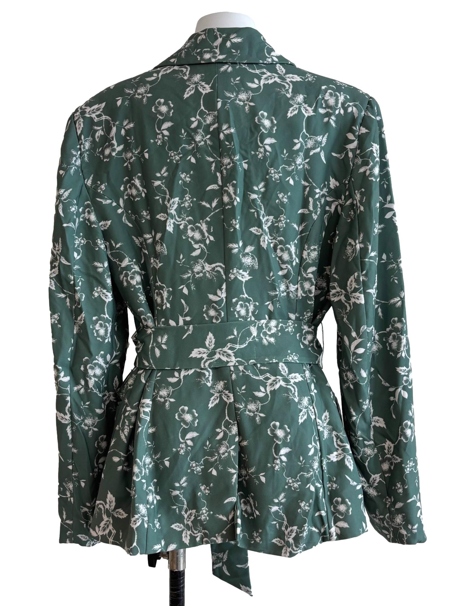 Ocean Green Printed Blazer
