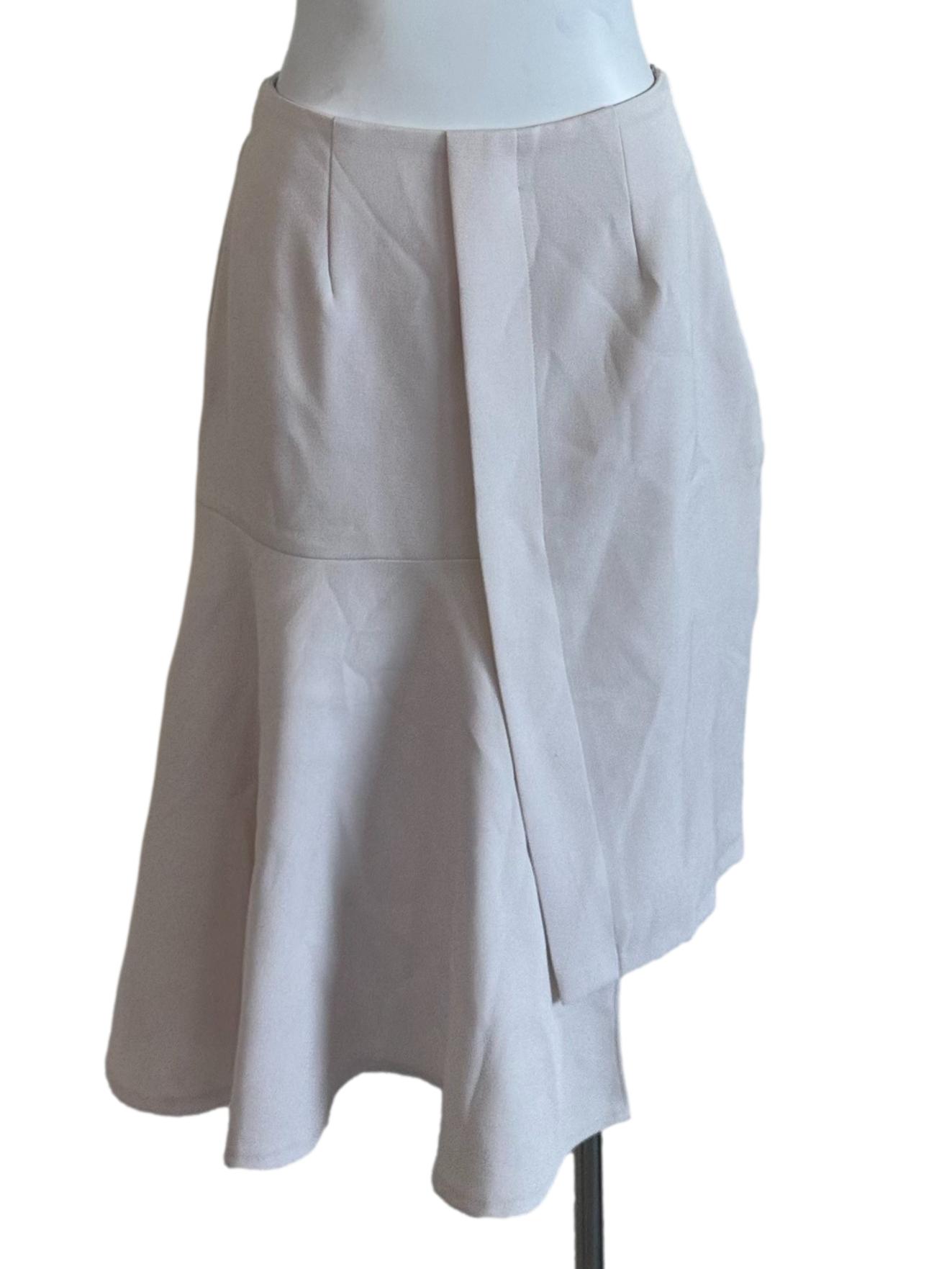 Oat Beige asymmetric Skirt