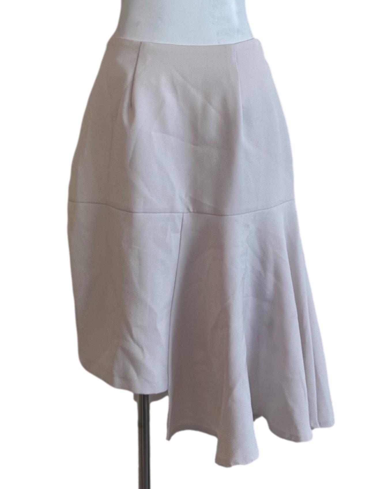 Oat Beige asymmetric Skirt