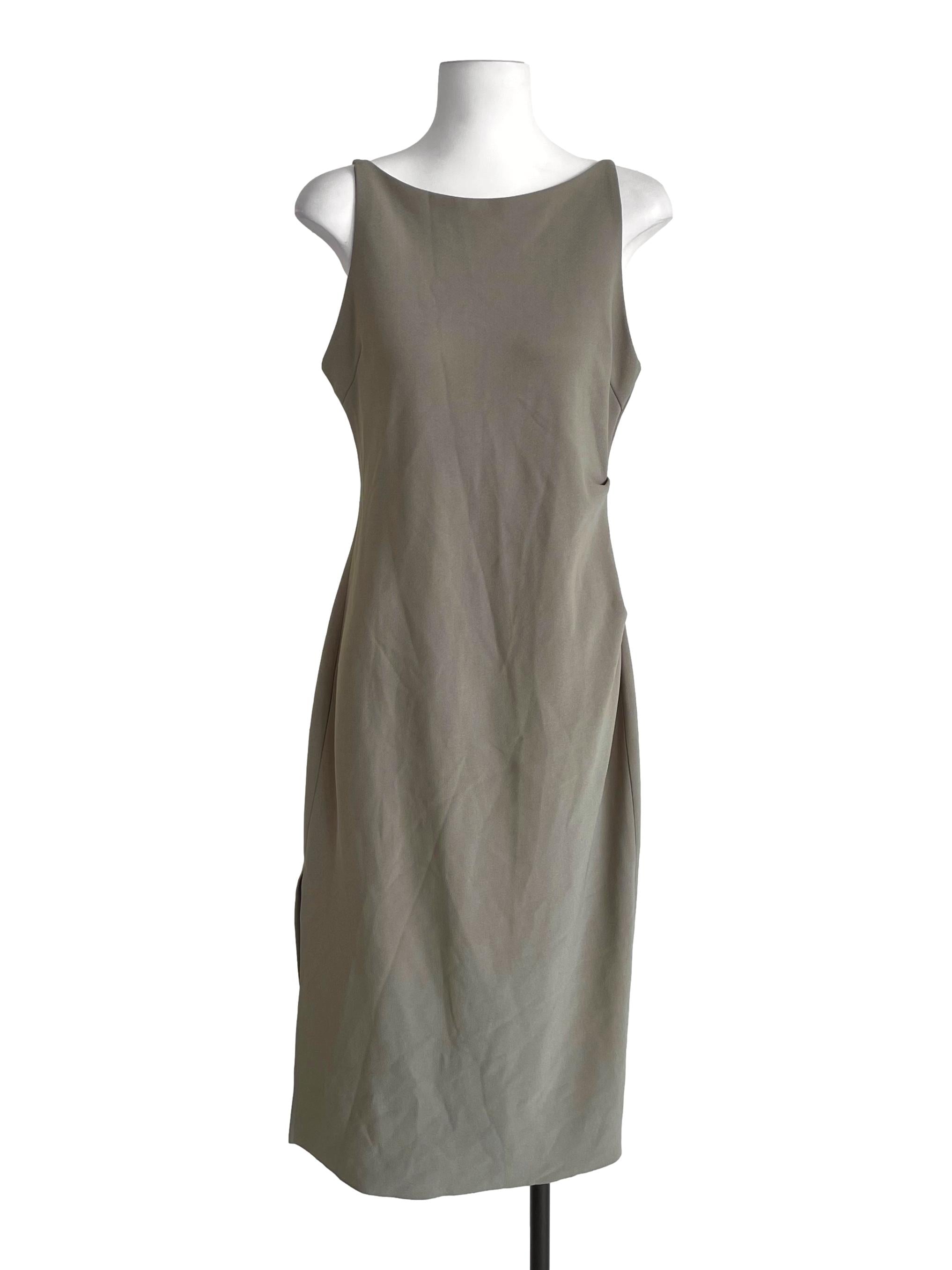 Dusty Olive Green Sabrina Slip Dress