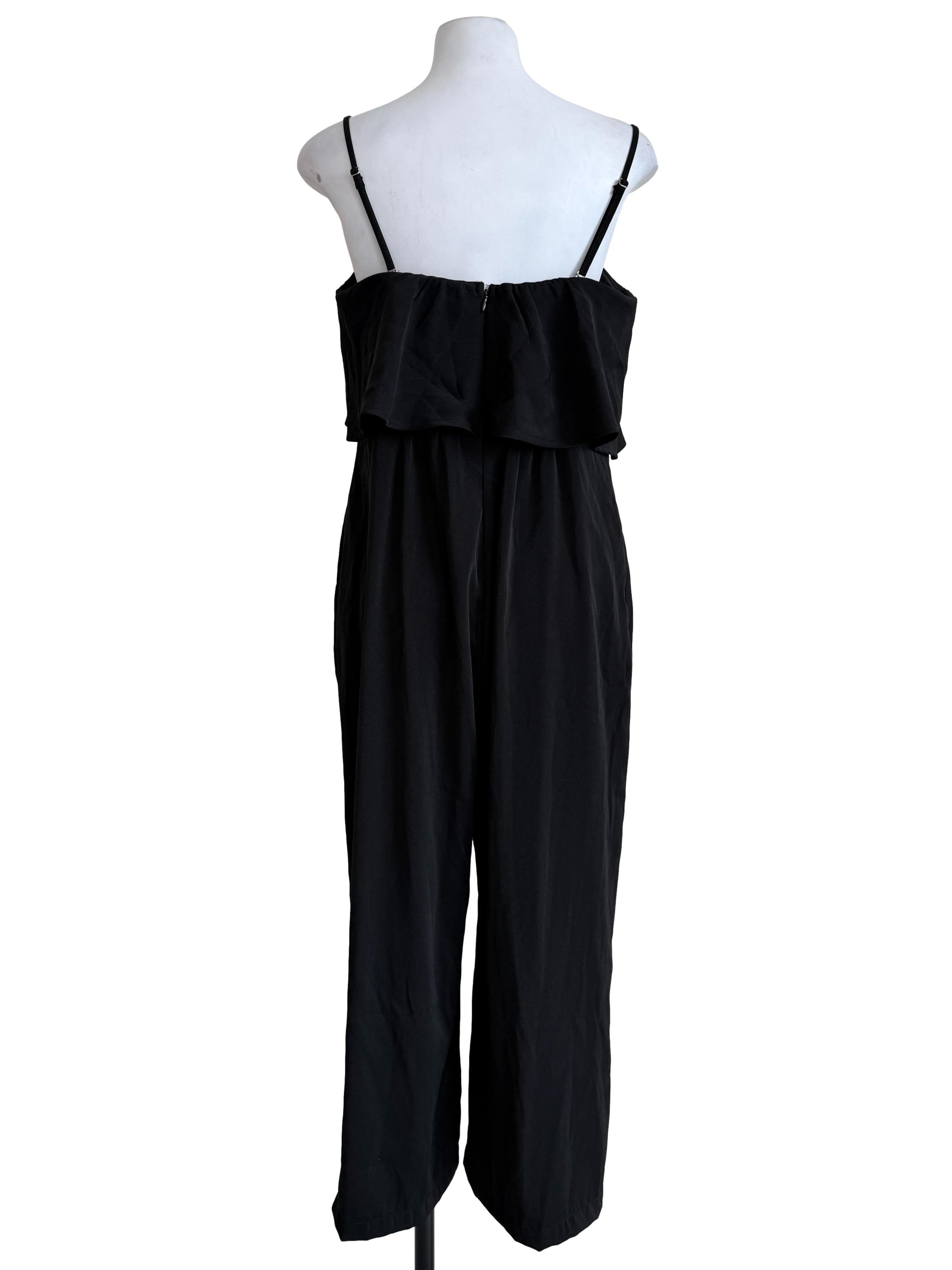 Black Spaghetti Straps Jumpsuit