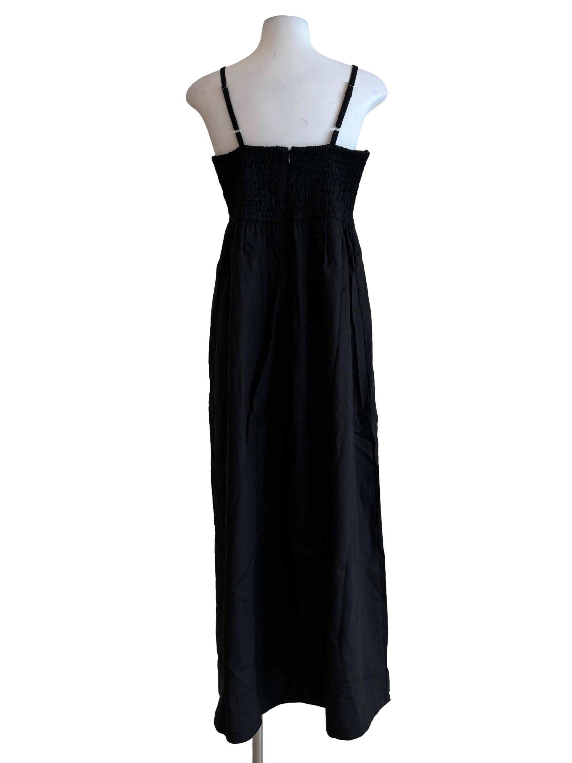 Night Black Spaghetti Strap Dress