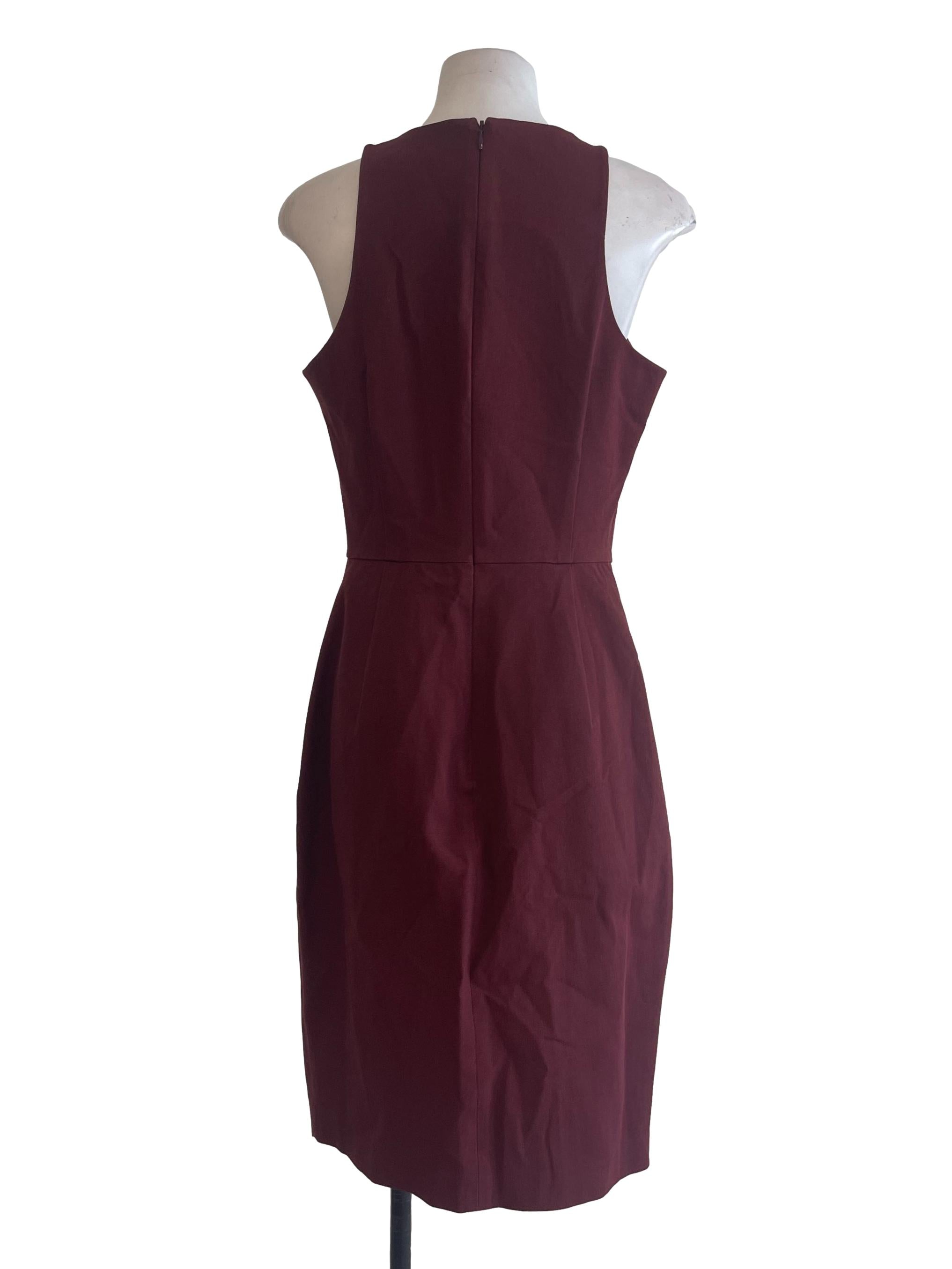 Maroon Pencil Dress