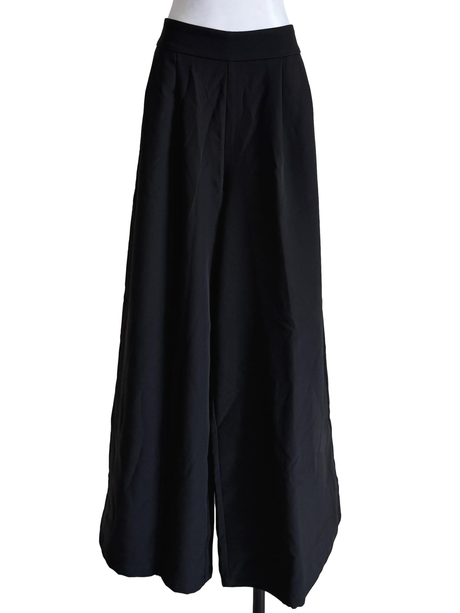Black Wide Leg Culottes