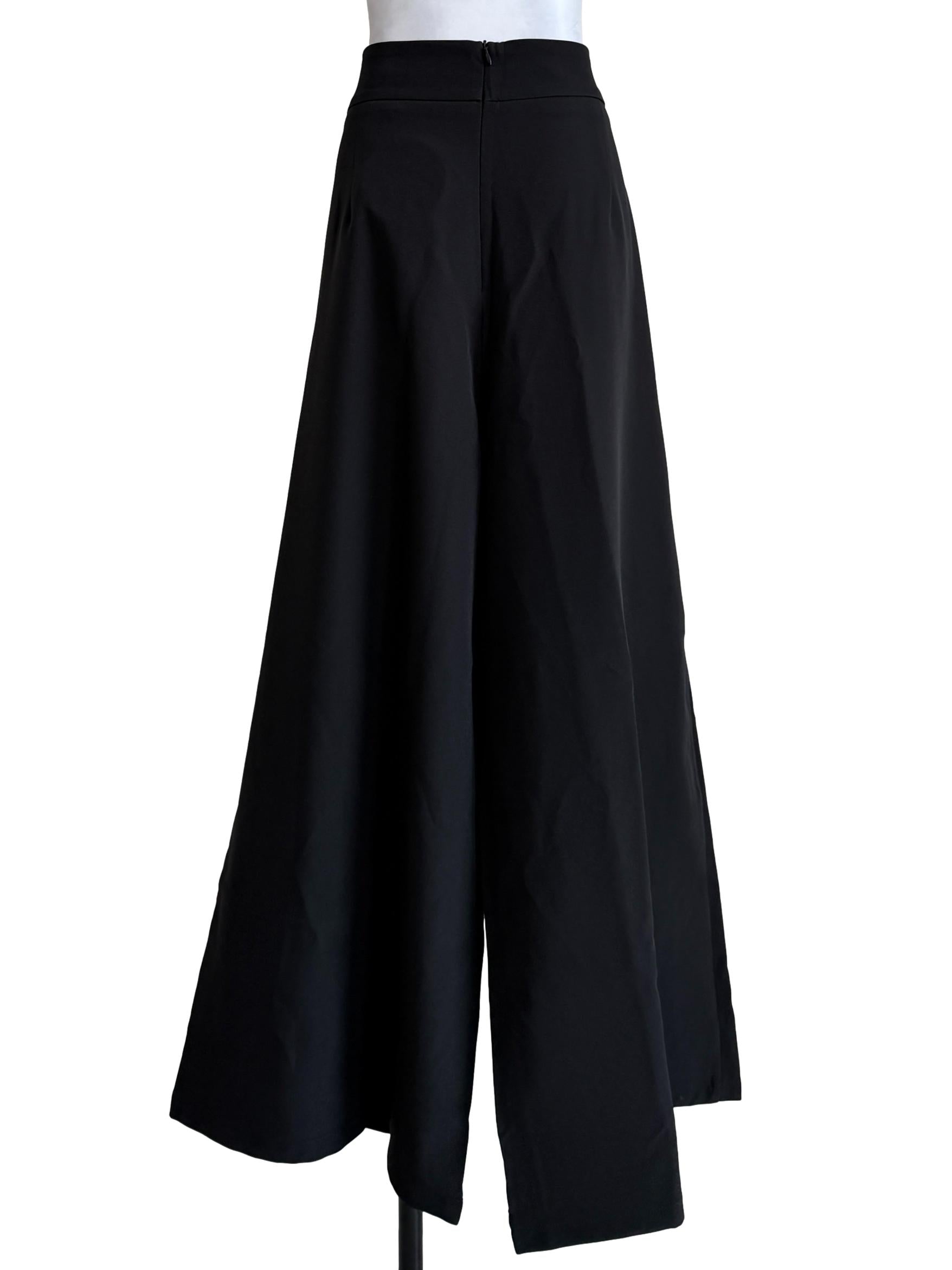 Black Wide Leg Culottes
