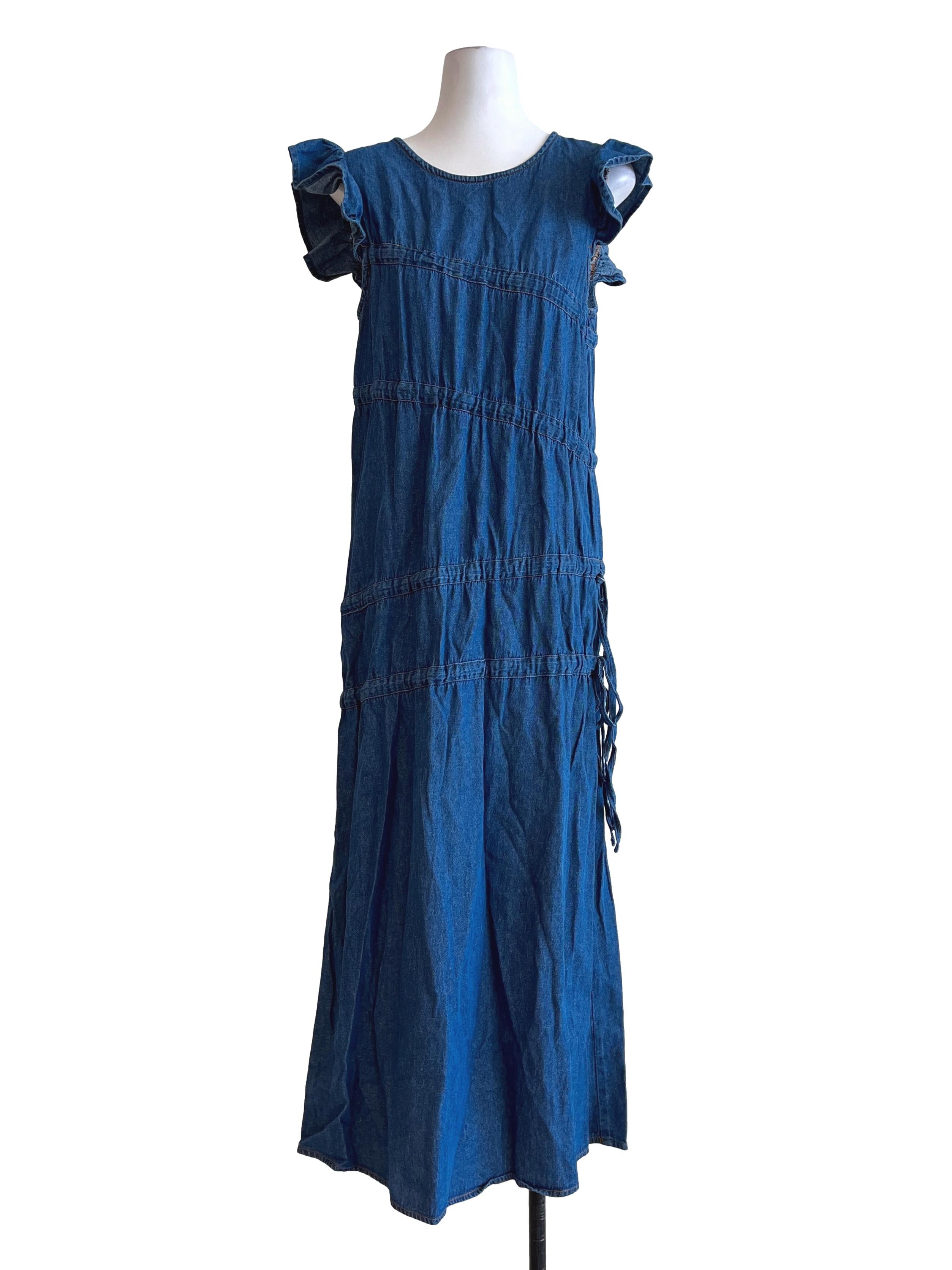 Admiral Blue Halter A-Line Dress
