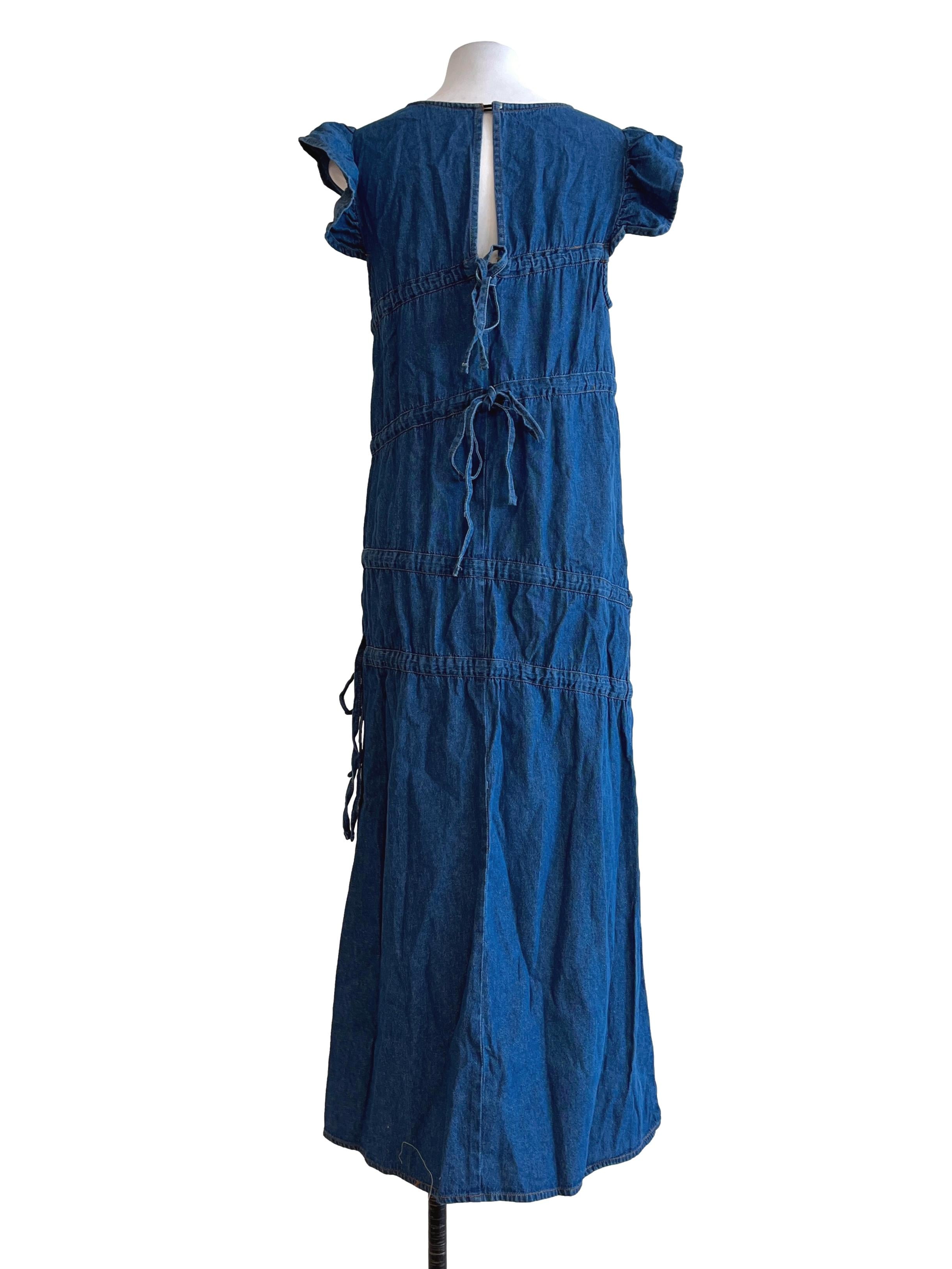 Admiral Blue Halter A-Line Dress
