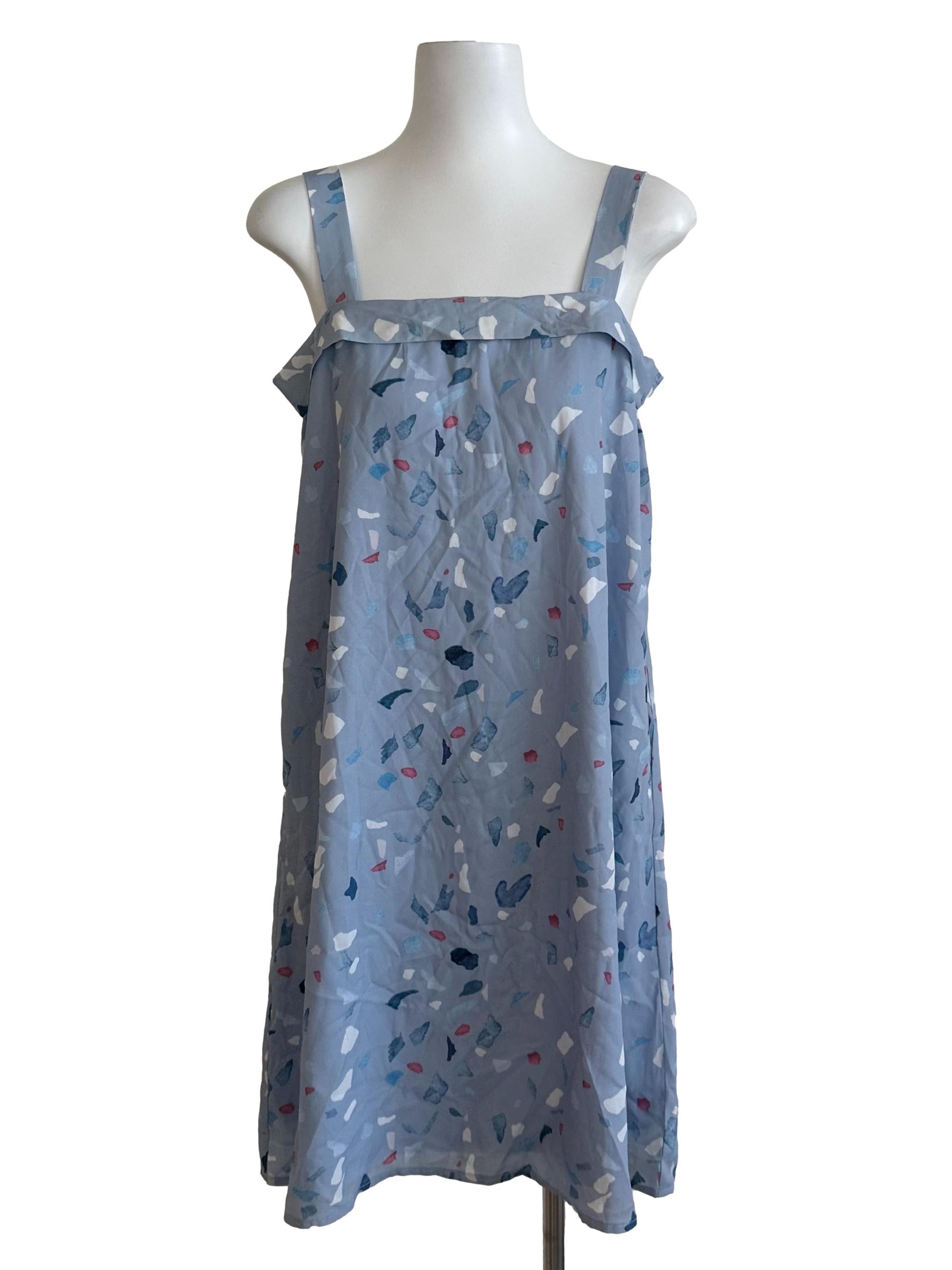 Violet Blue Pattern Dress