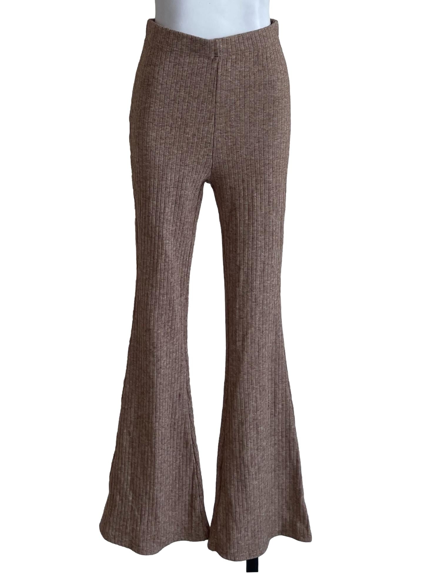 Peanut Brown Flare Pants