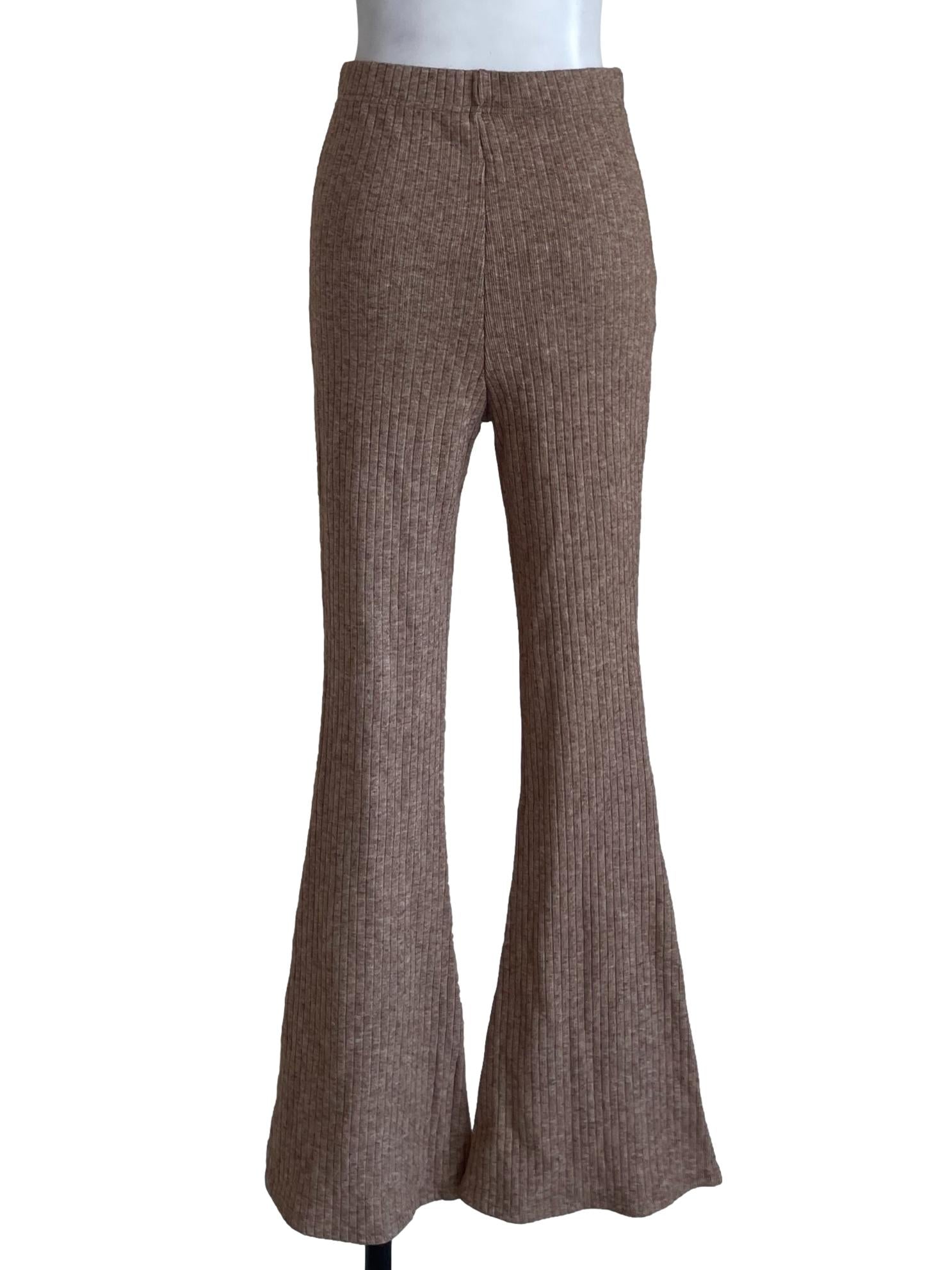 Peanut Brown Flare Pants