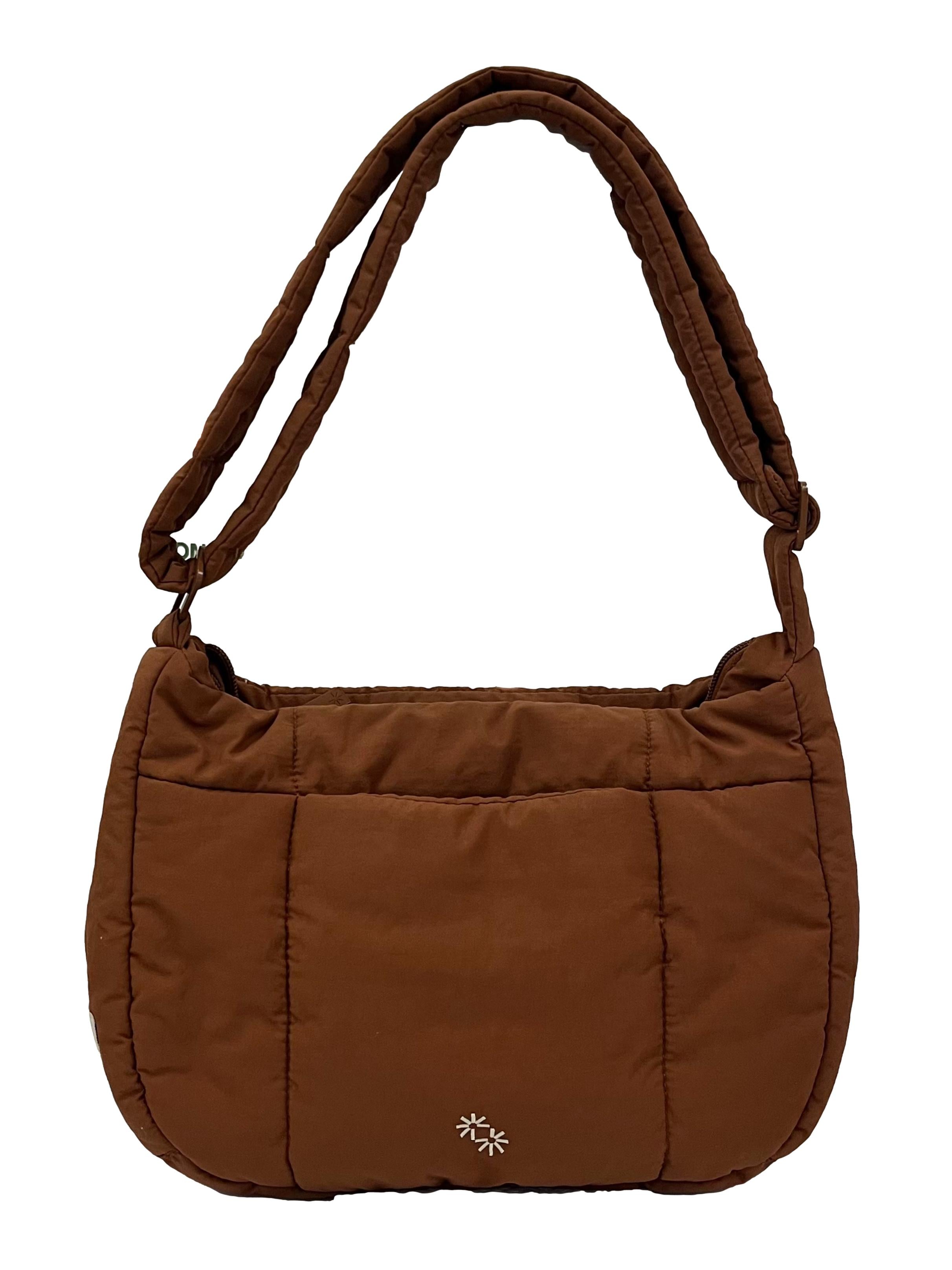 Pecan Brown Puffer Swing Bag