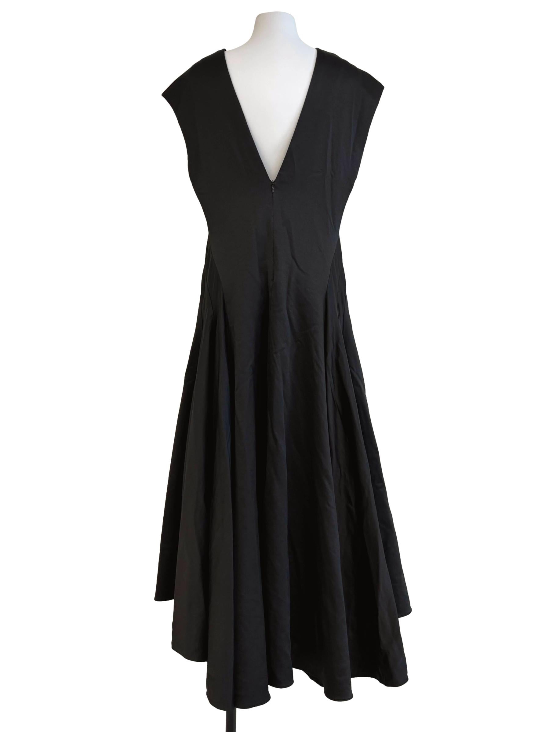 Onyx Black A-Line Flare Dress