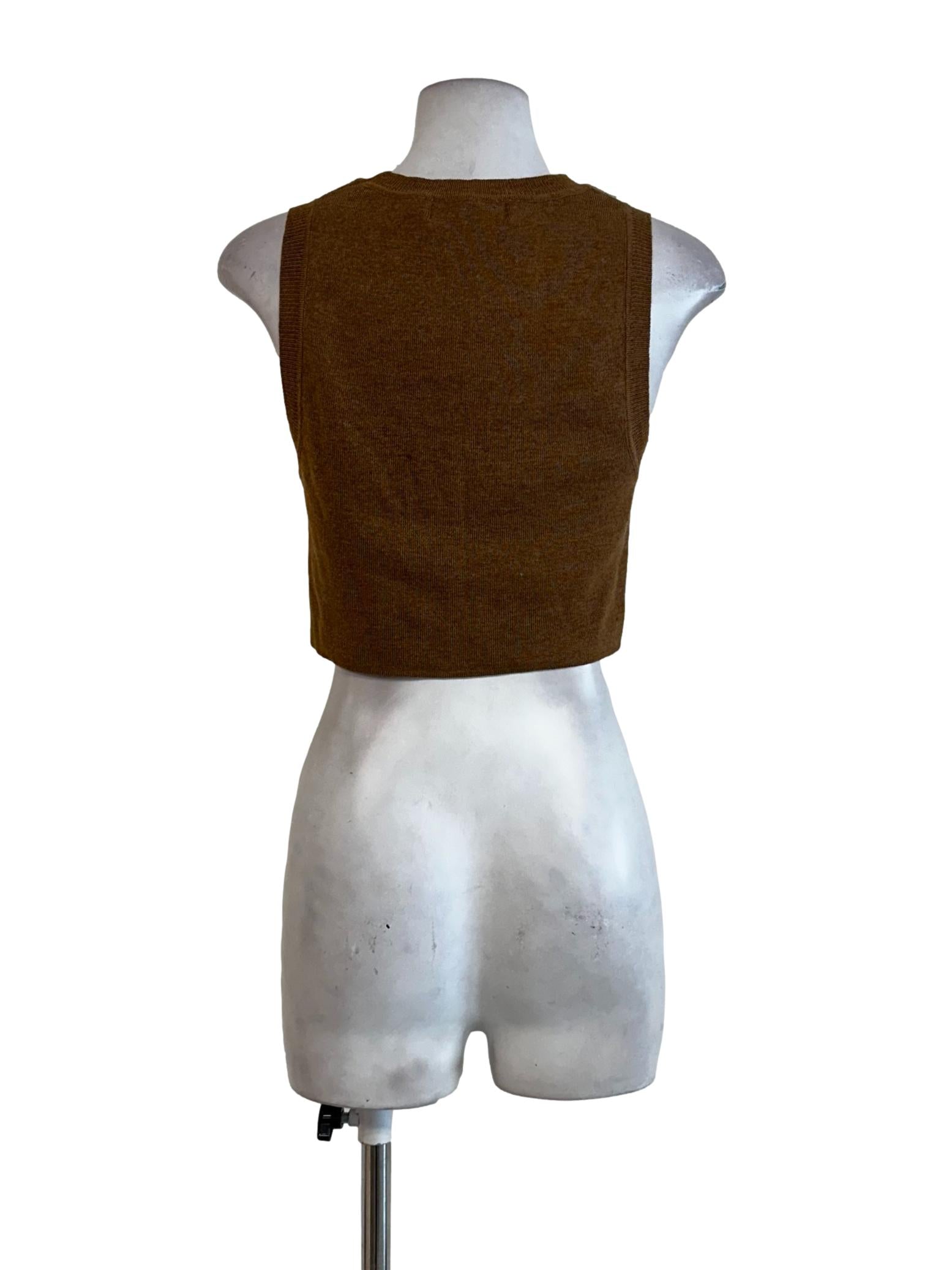 Dijon Yellow Sleeveless Top