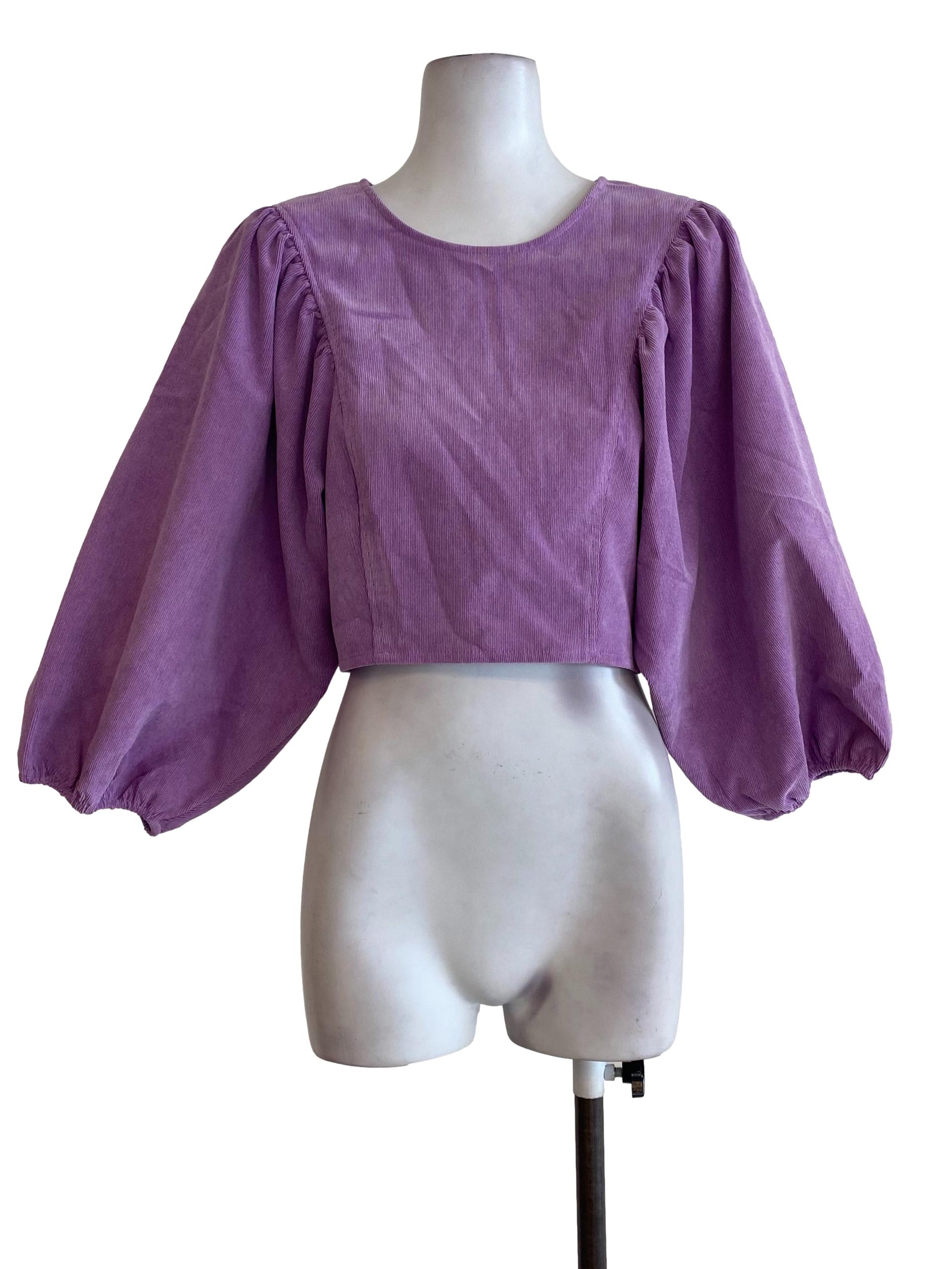 Lavender Suede Top