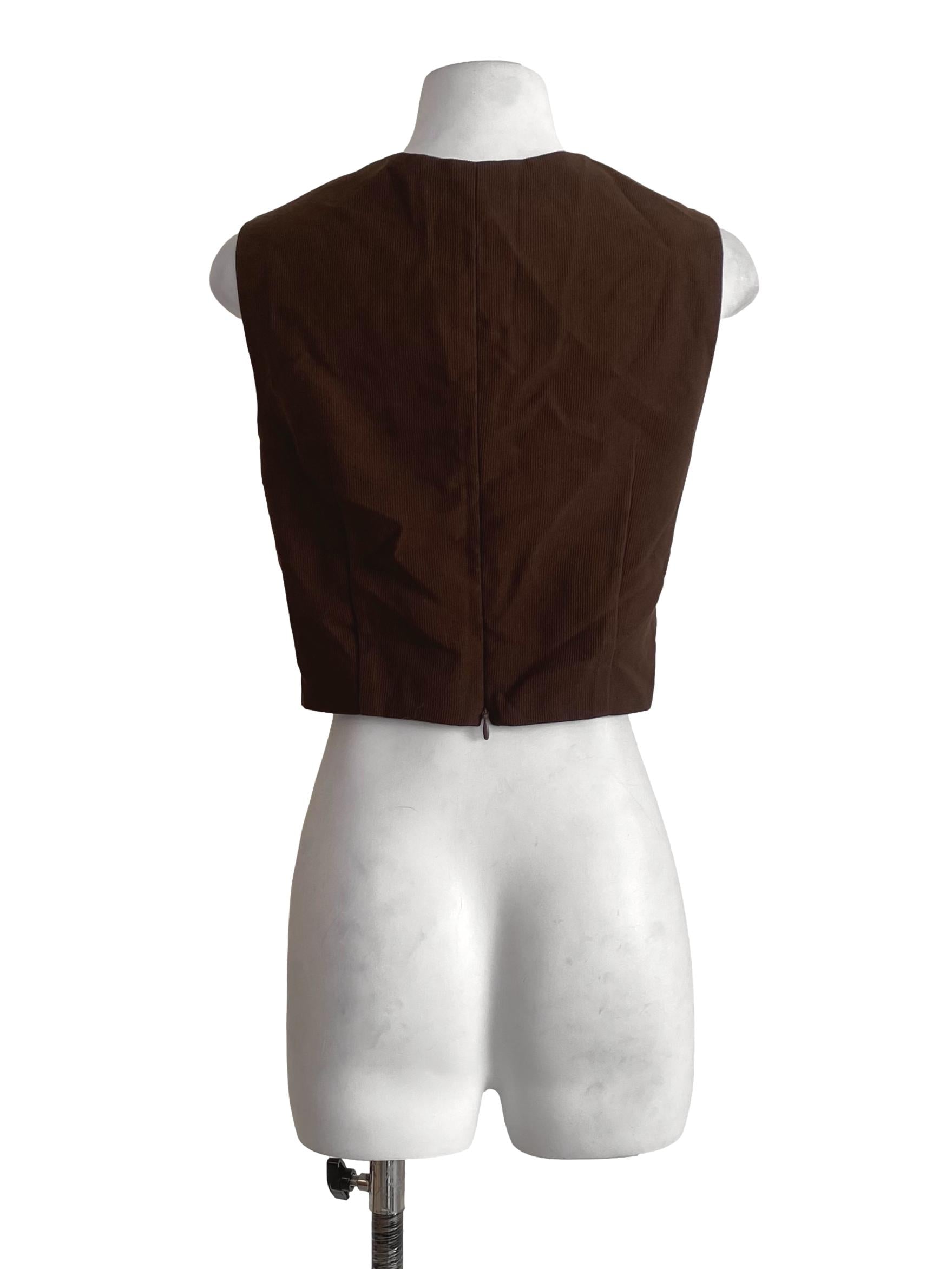 Dark Seaweed Green Square Sleeveless Crop Top