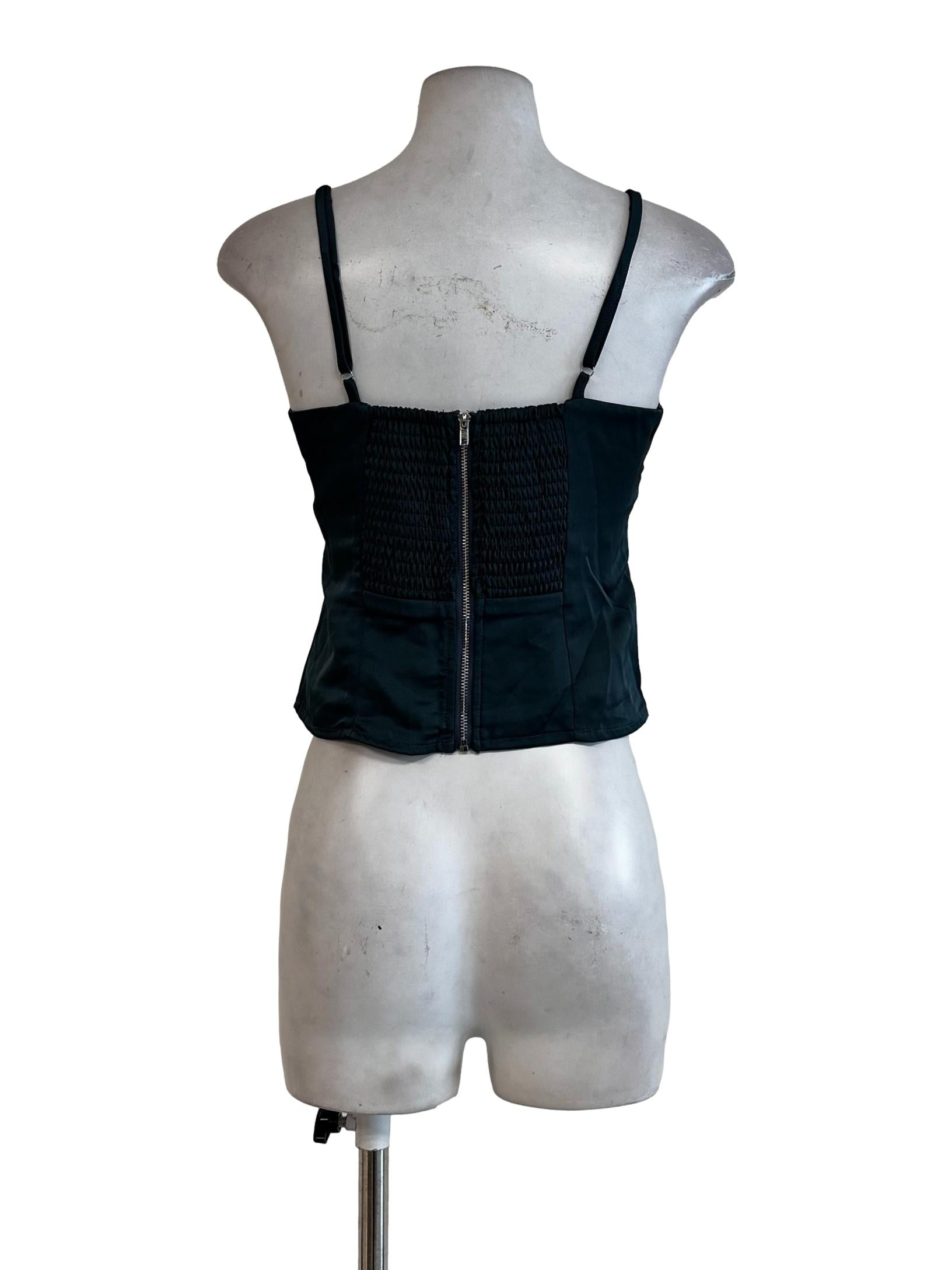 Ocean Blue Padded Sleeveless Top
