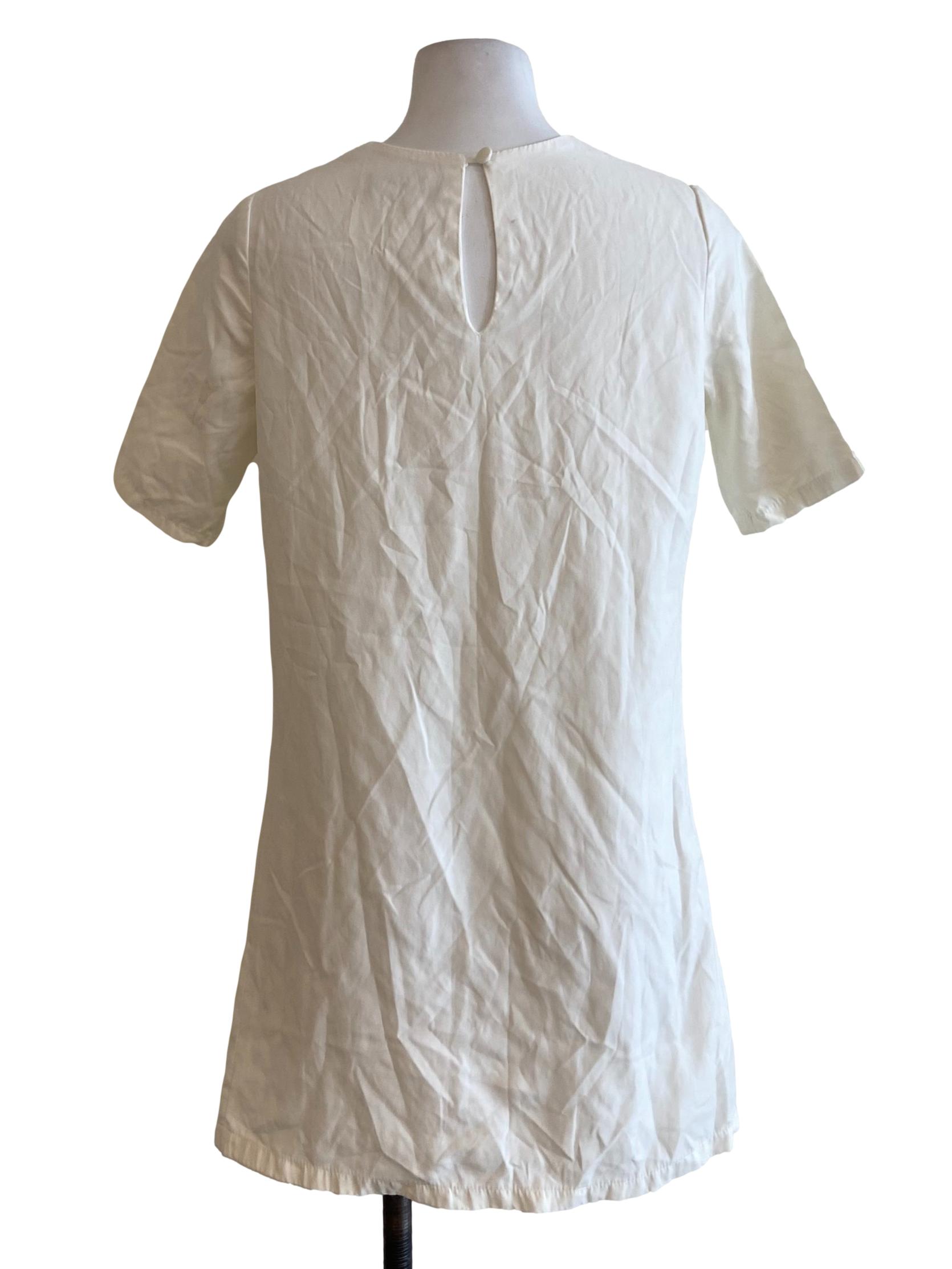 White Plain Slip Dress