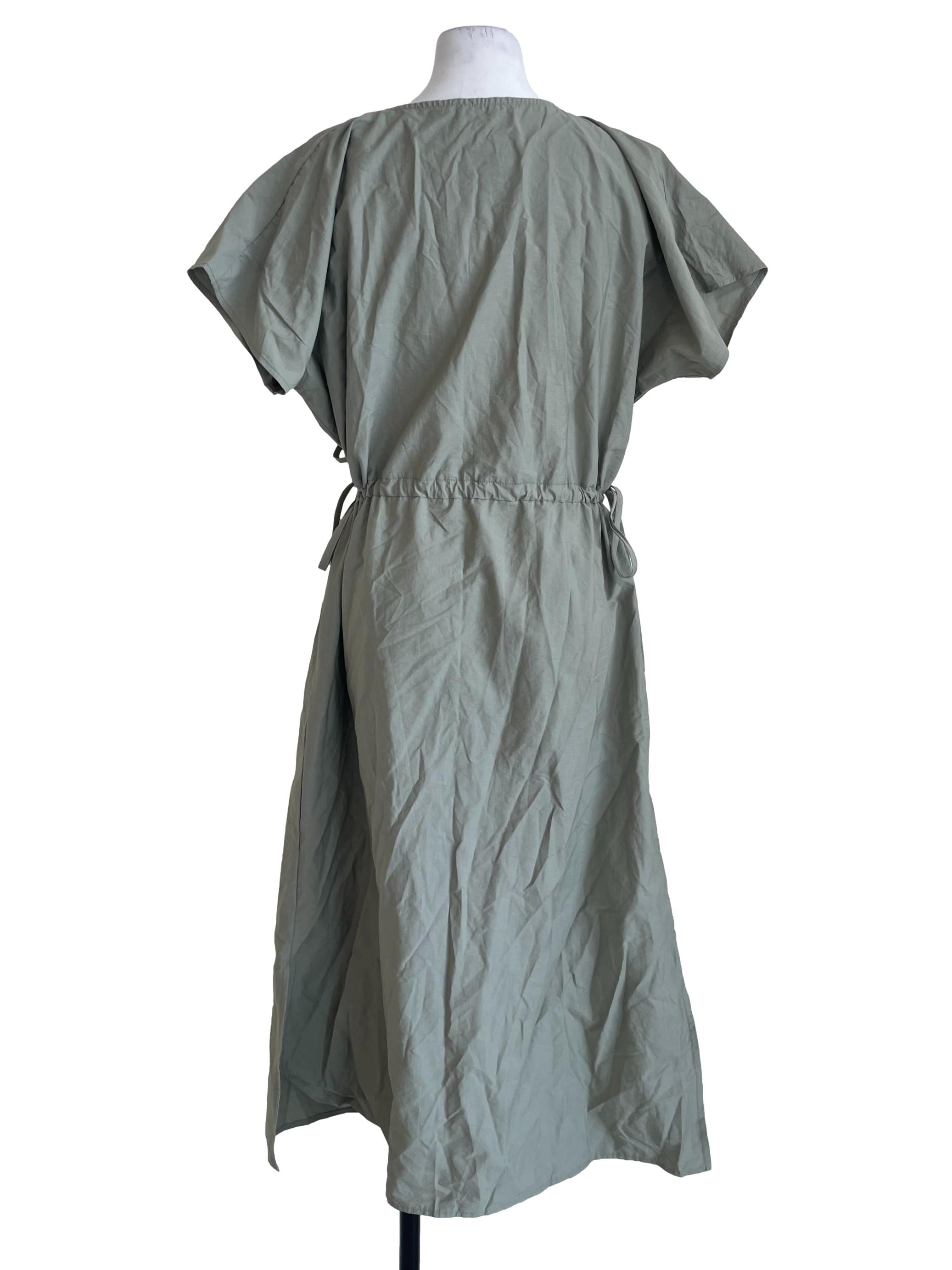 Fern Green Plain Dress