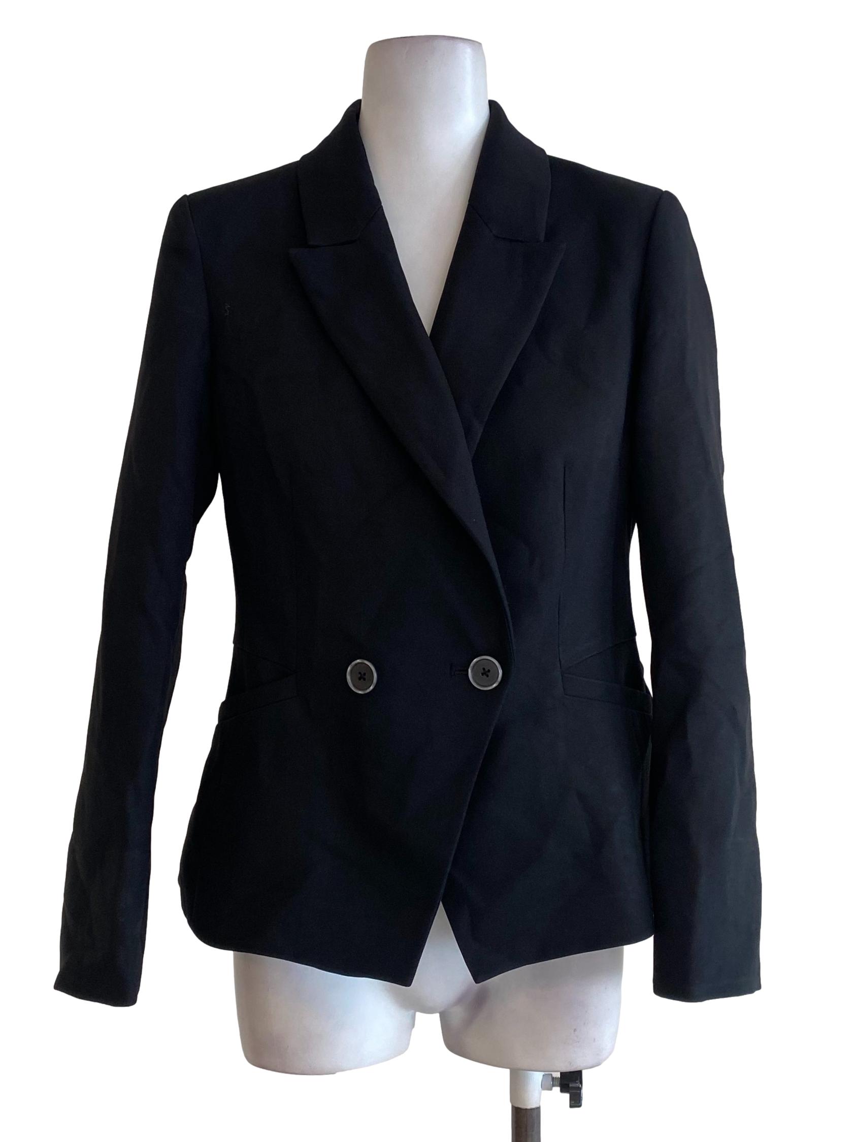 Black Double Breasted Blazer
