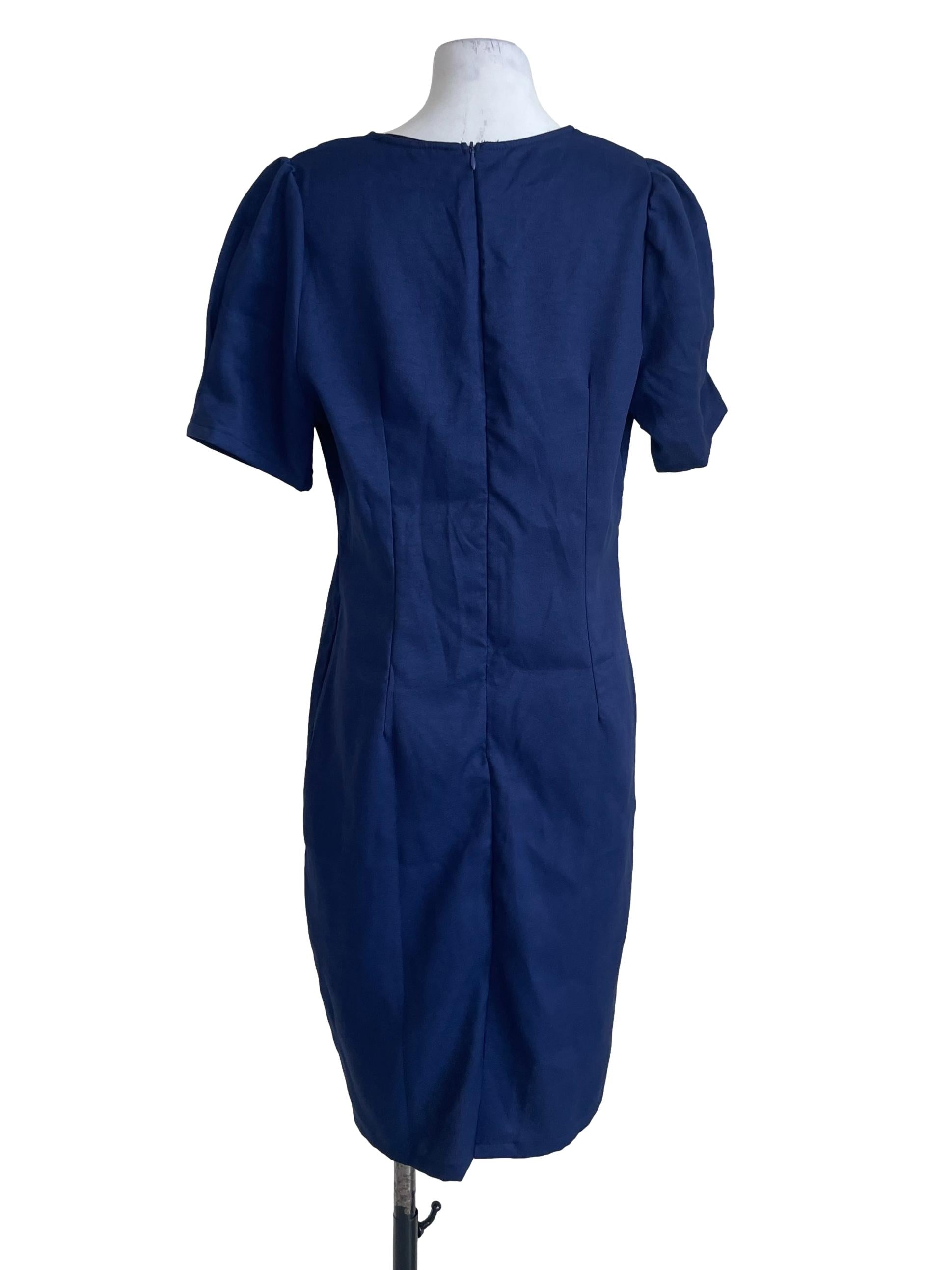 Dark Blue Plain Dress