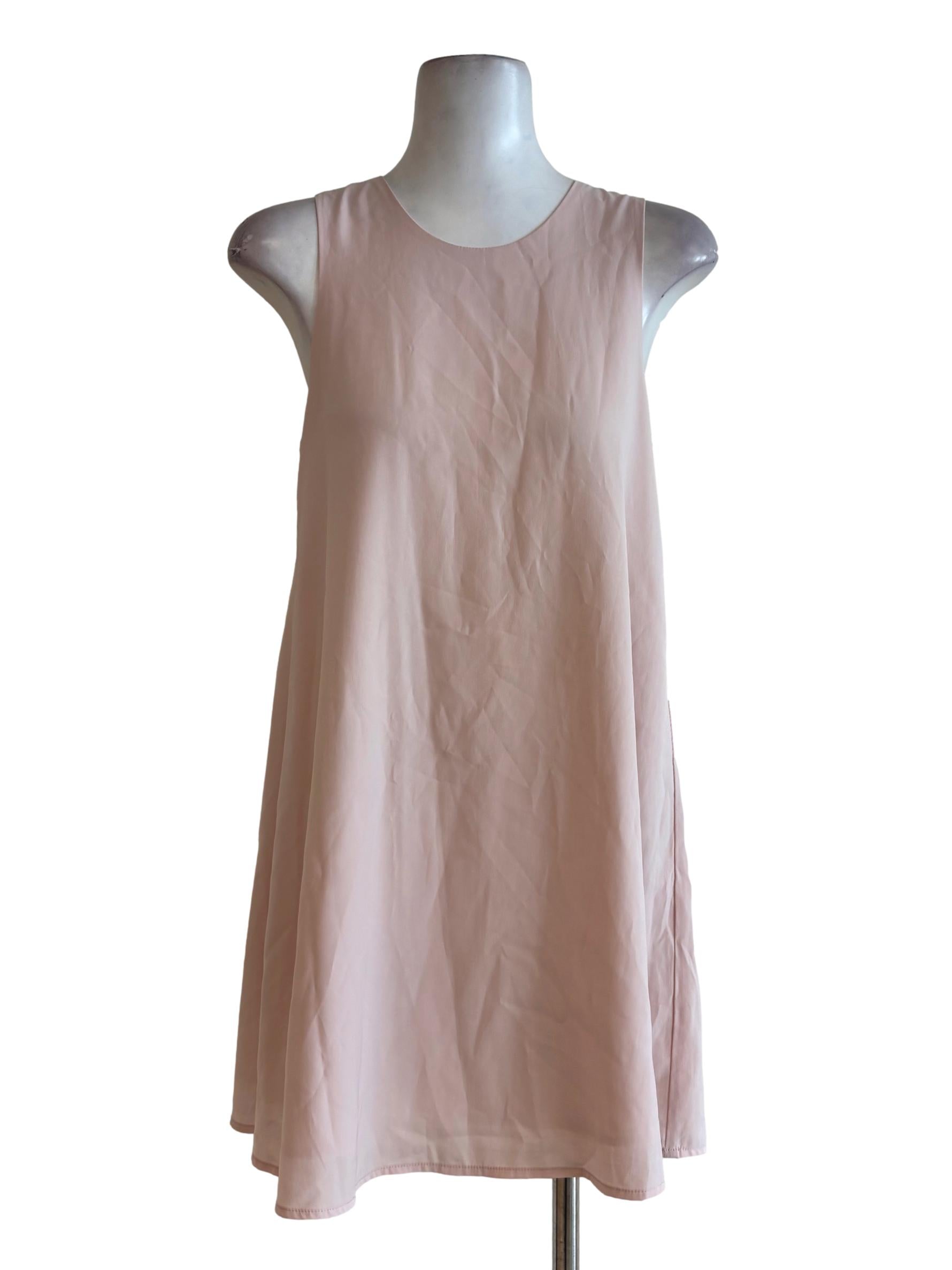Pastel Pink Sleeveless Dress