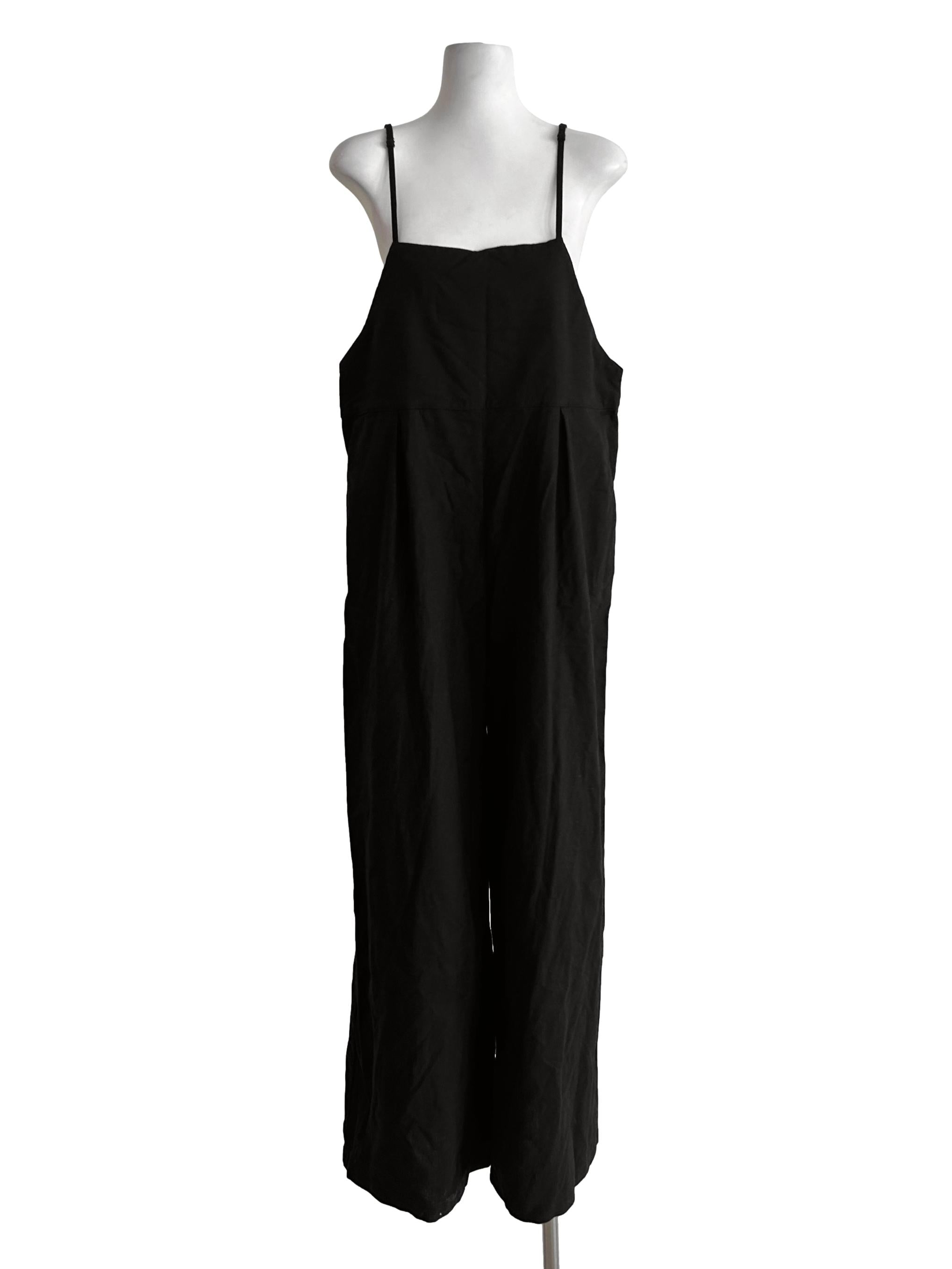 Soft Black Cami Jumpsuits