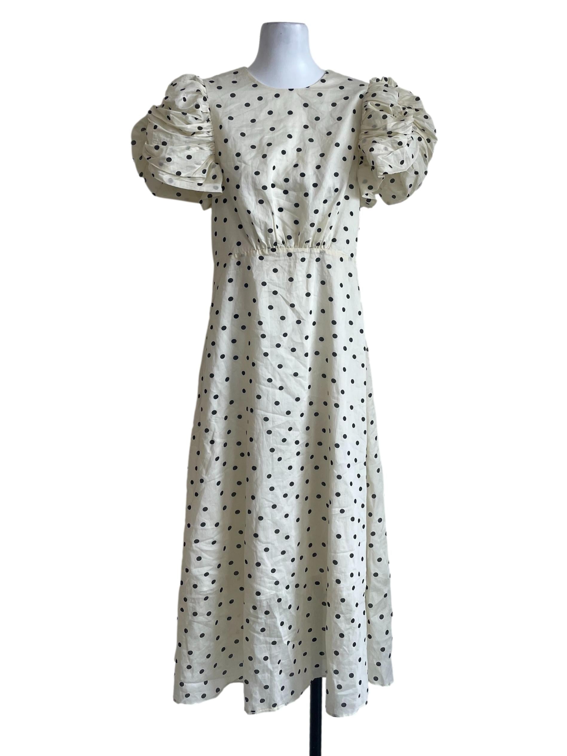 Light Yellow Polka Dots Dress