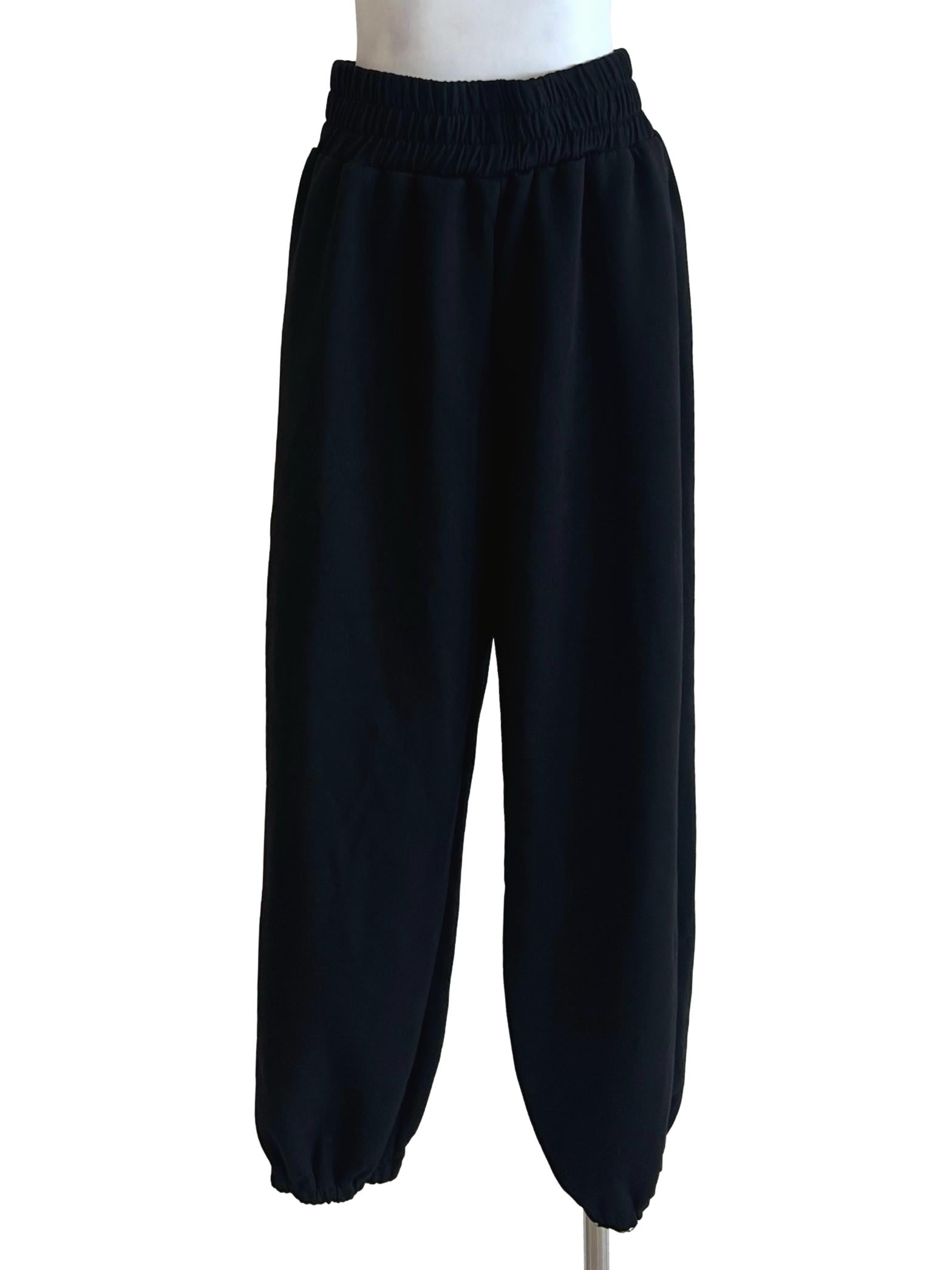 Jet Black Joggers