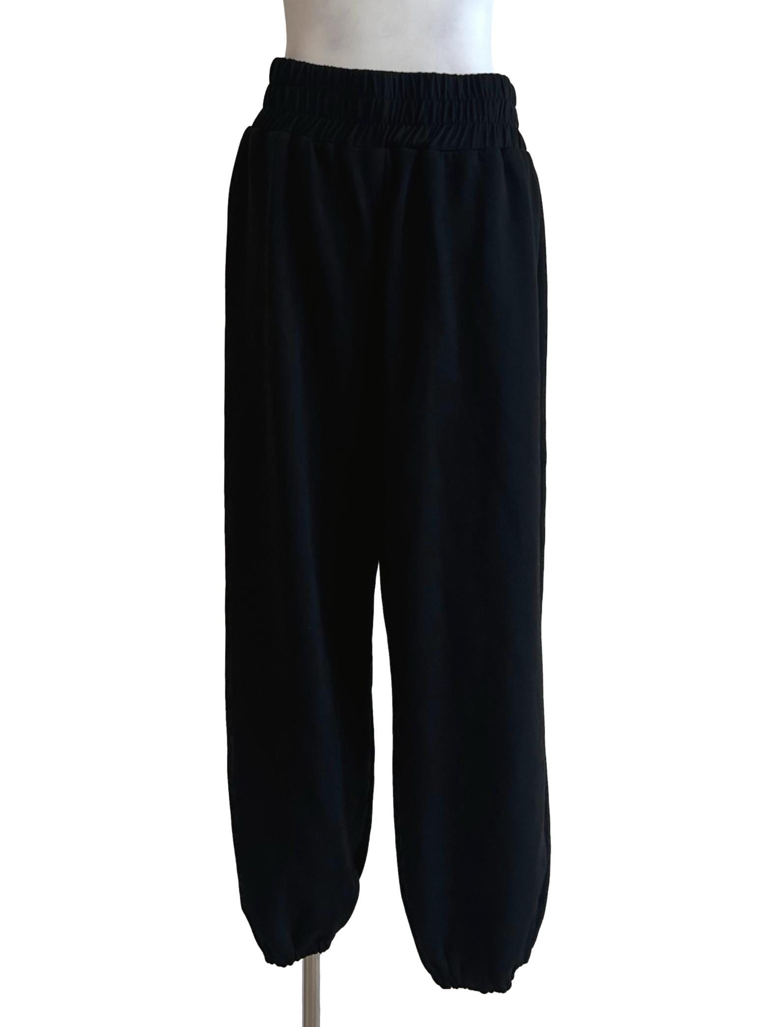 Jet Black Joggers