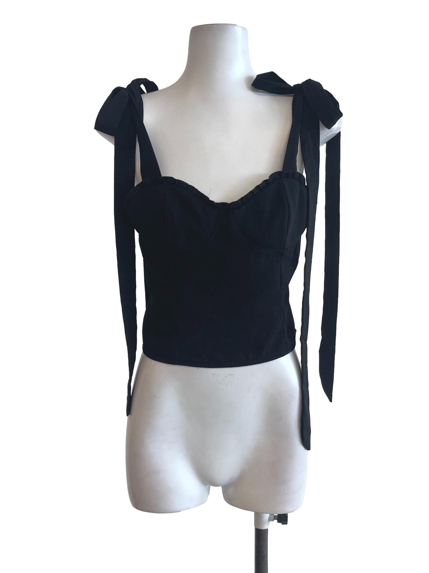 Black Stretch Back Camisole