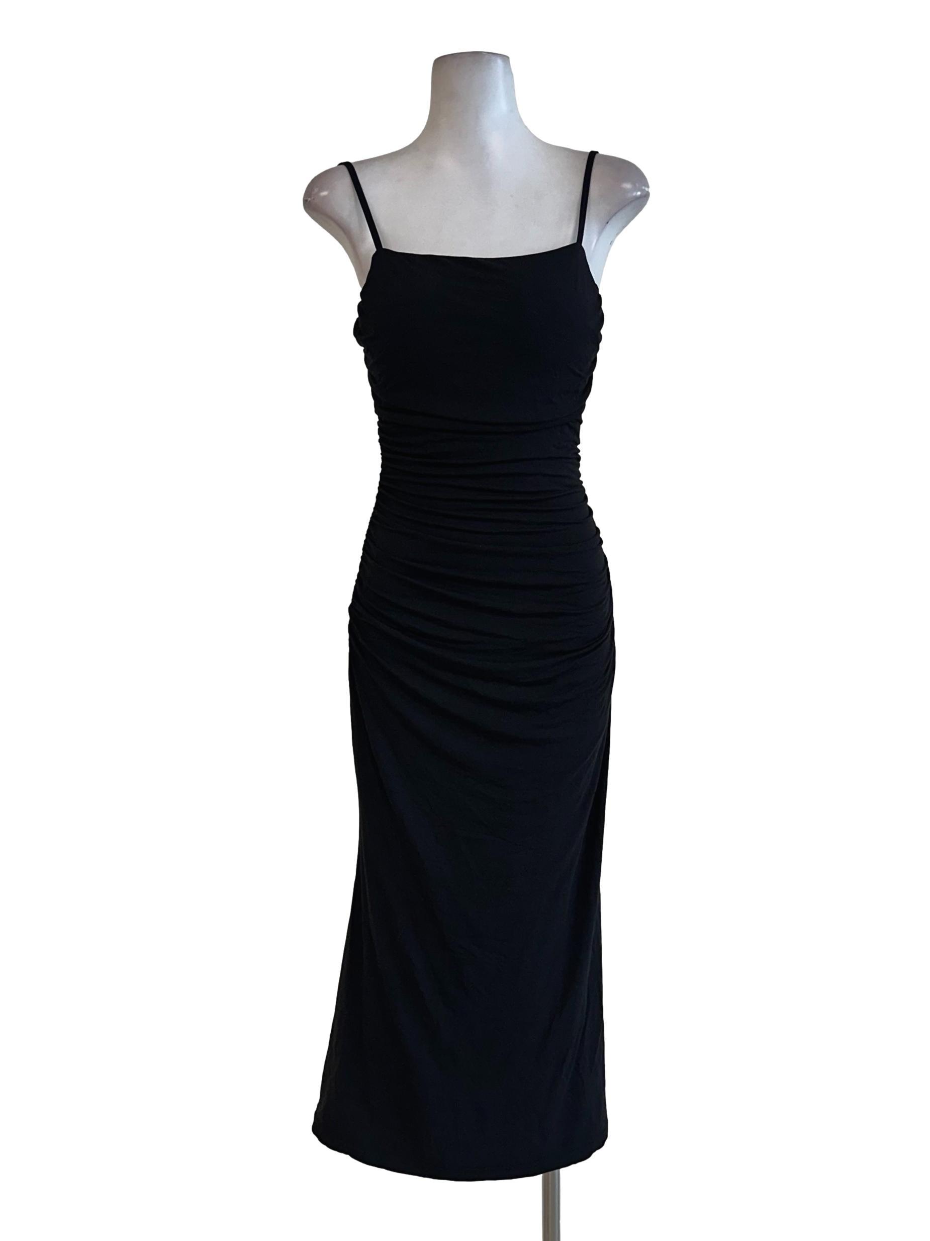 Black Padded Bodycon Dress