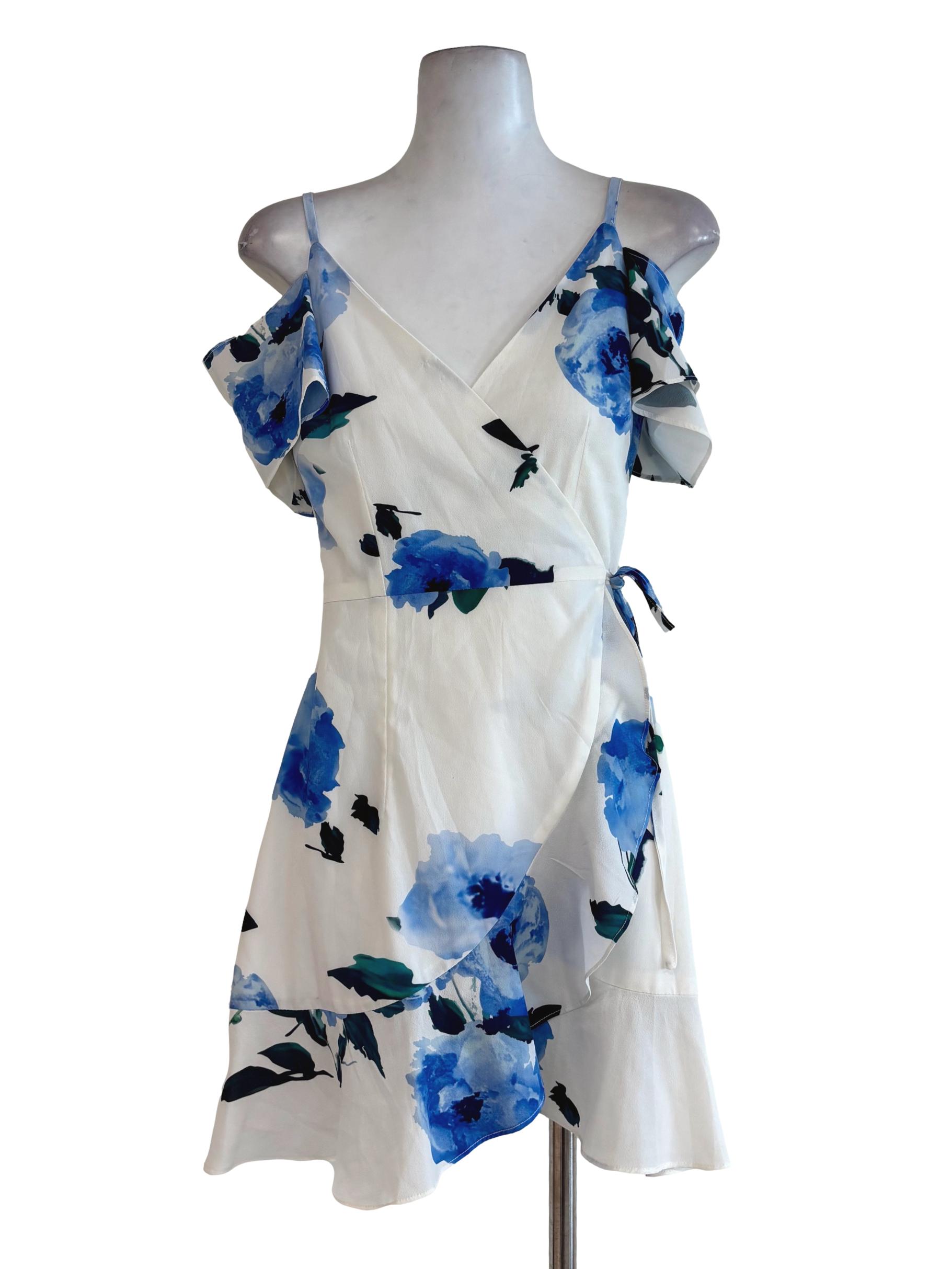 White Blue Floral Sundress TTR