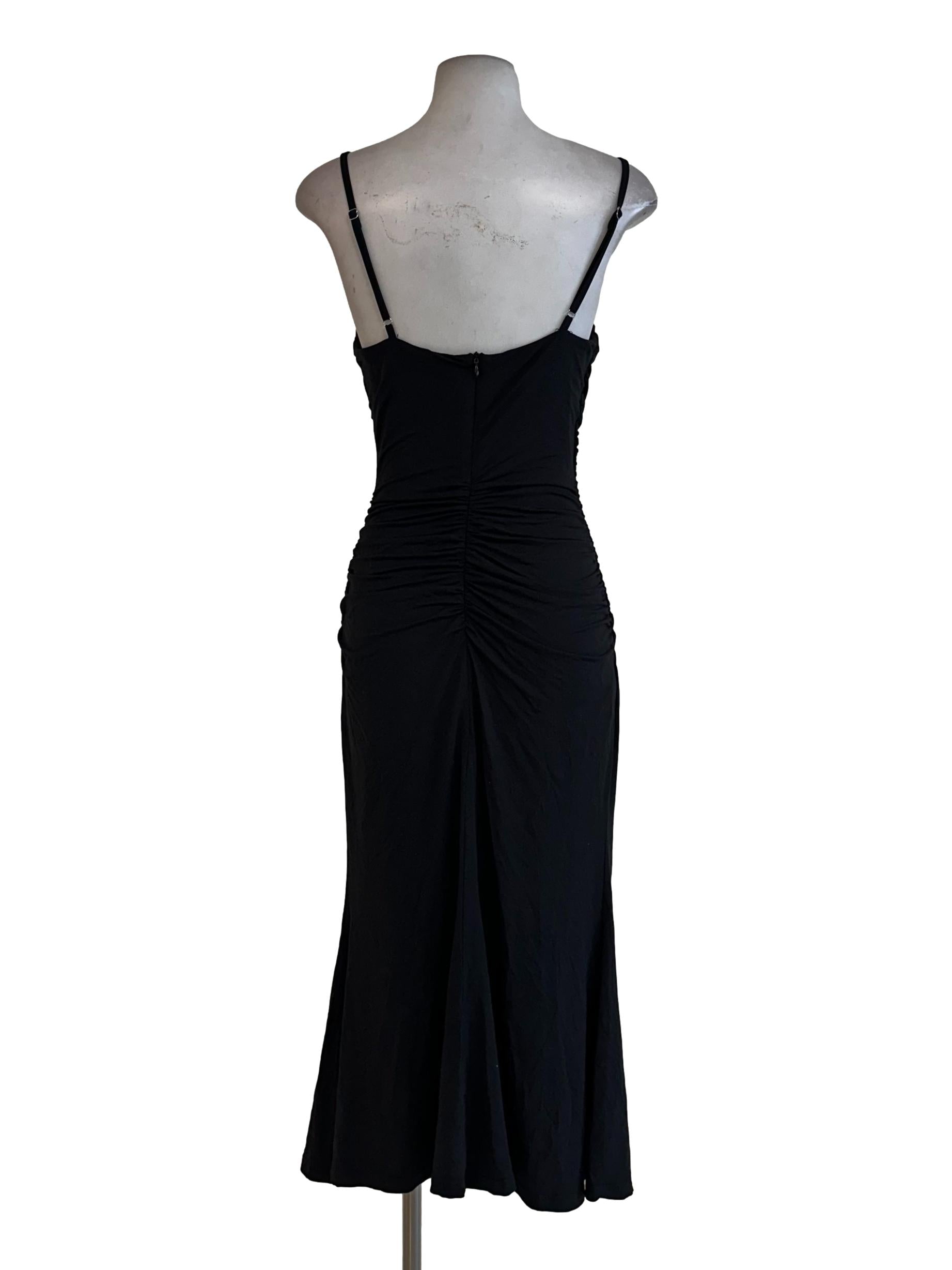 Black Padded Bodycon Dress