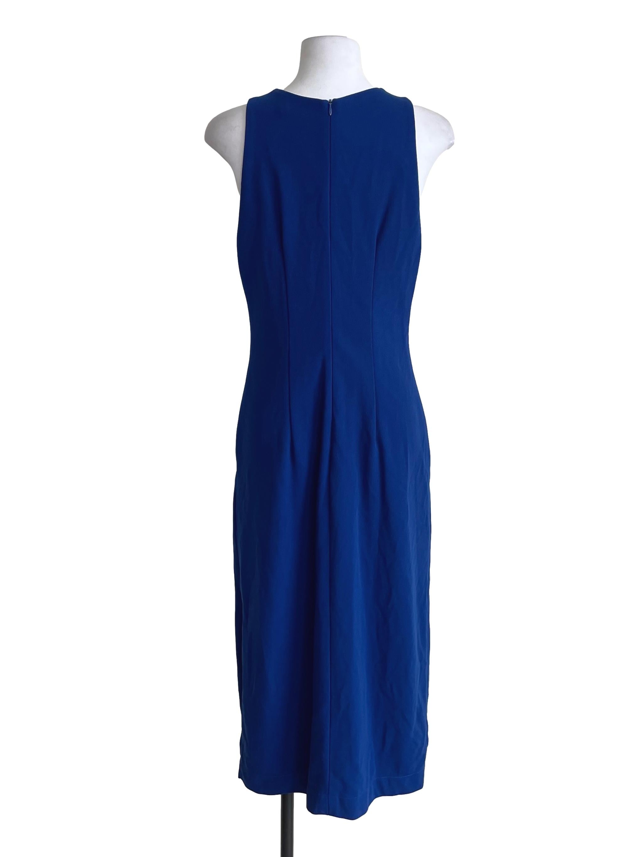 Royal Blue Neon Panelled Slip Dress