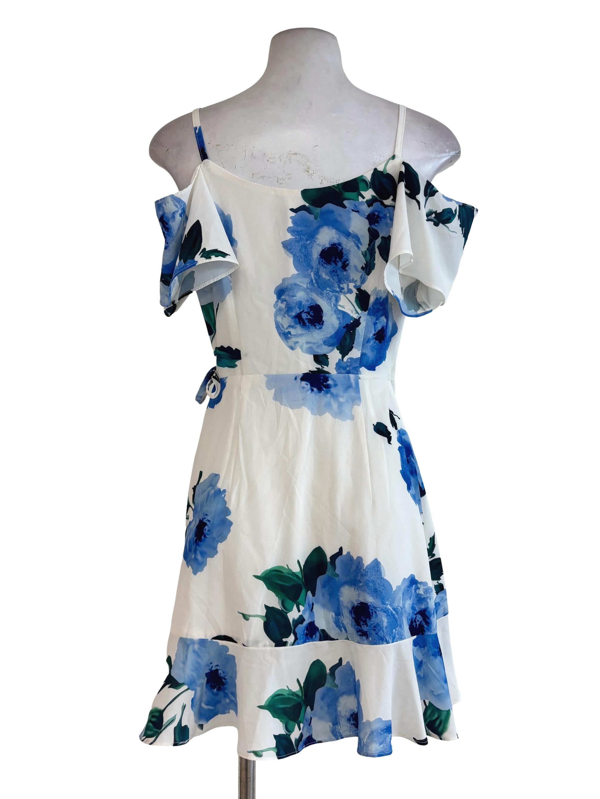 White Blue Floral Sundress TTR