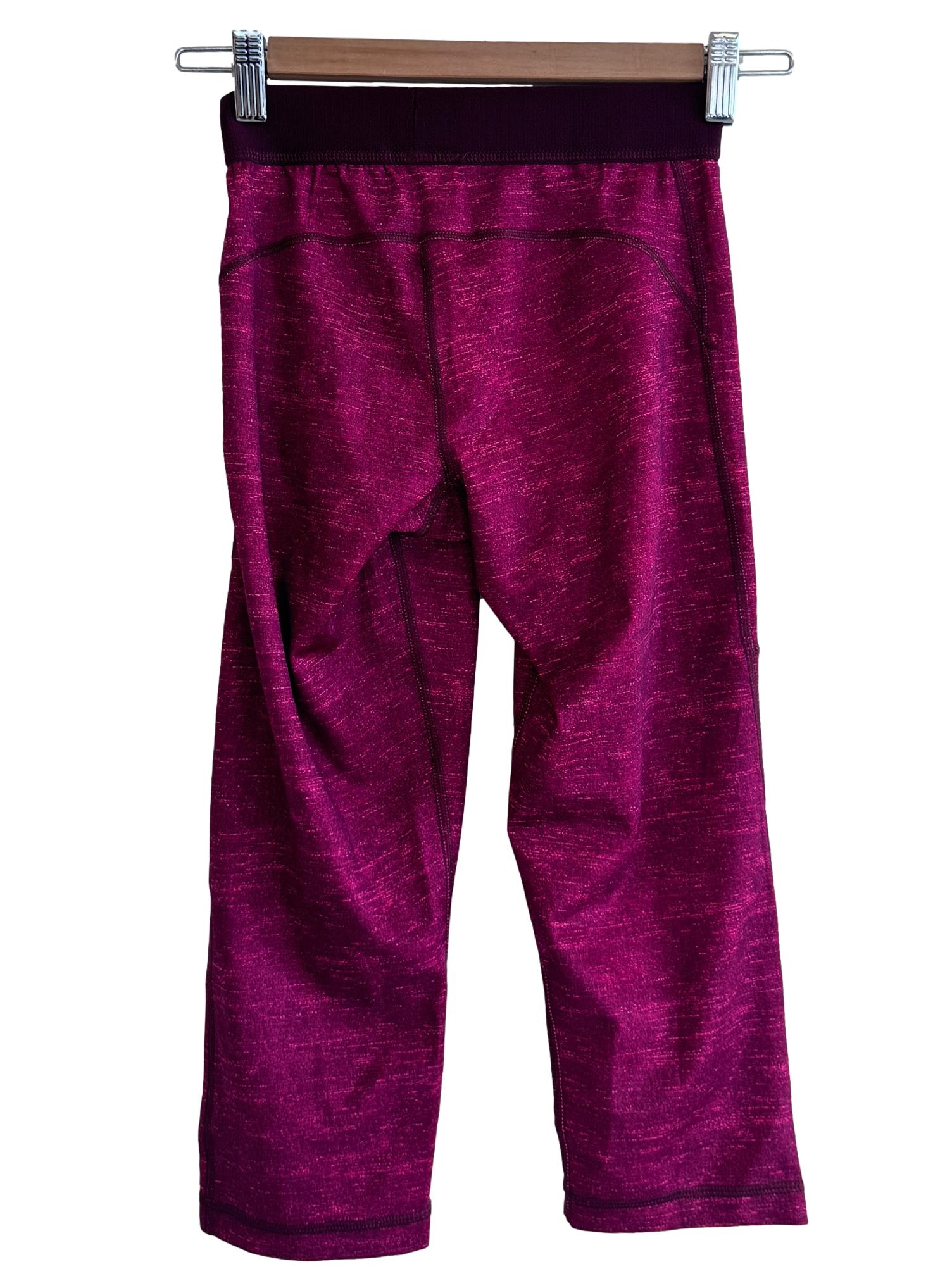 Magenta Patterned Short Tights