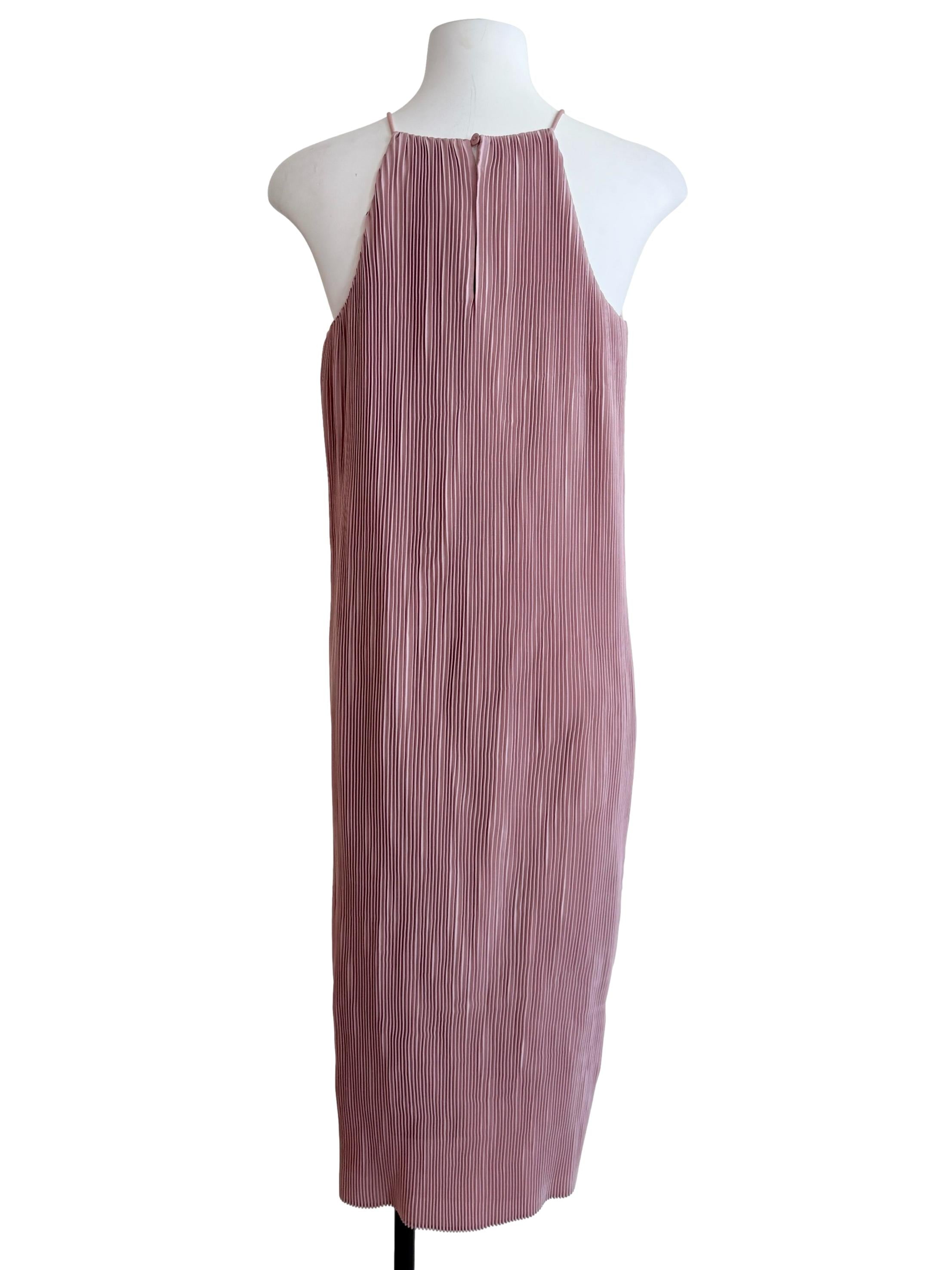 Taffy Pink Pleated Dress