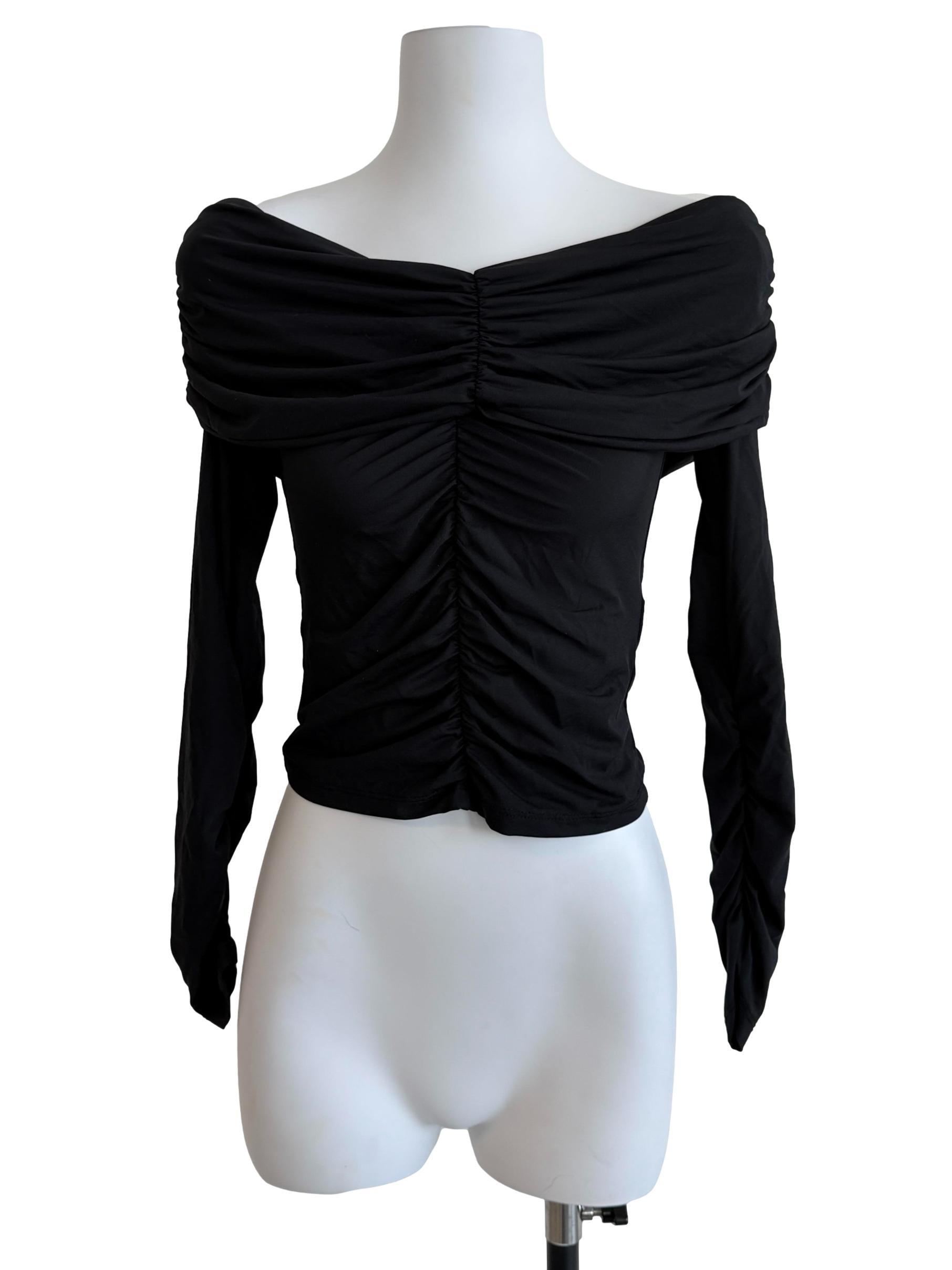 Black Off-Shoulder Top