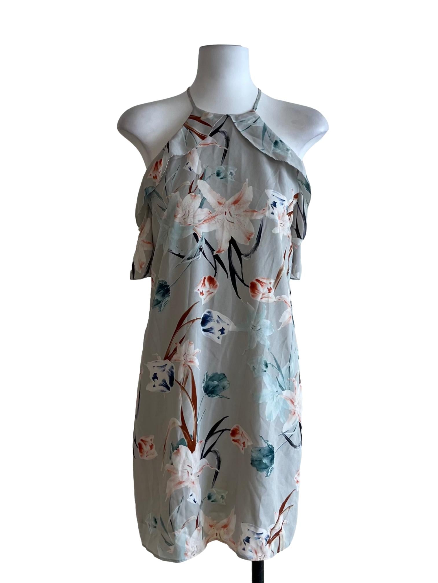 Stone Blue Floral Shift Dress