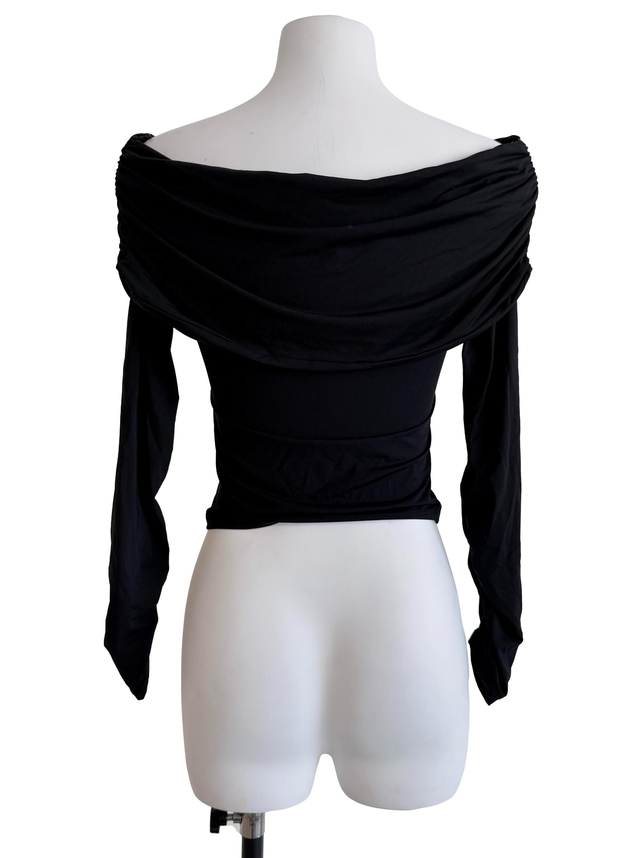 Black Off-Shoulder Top